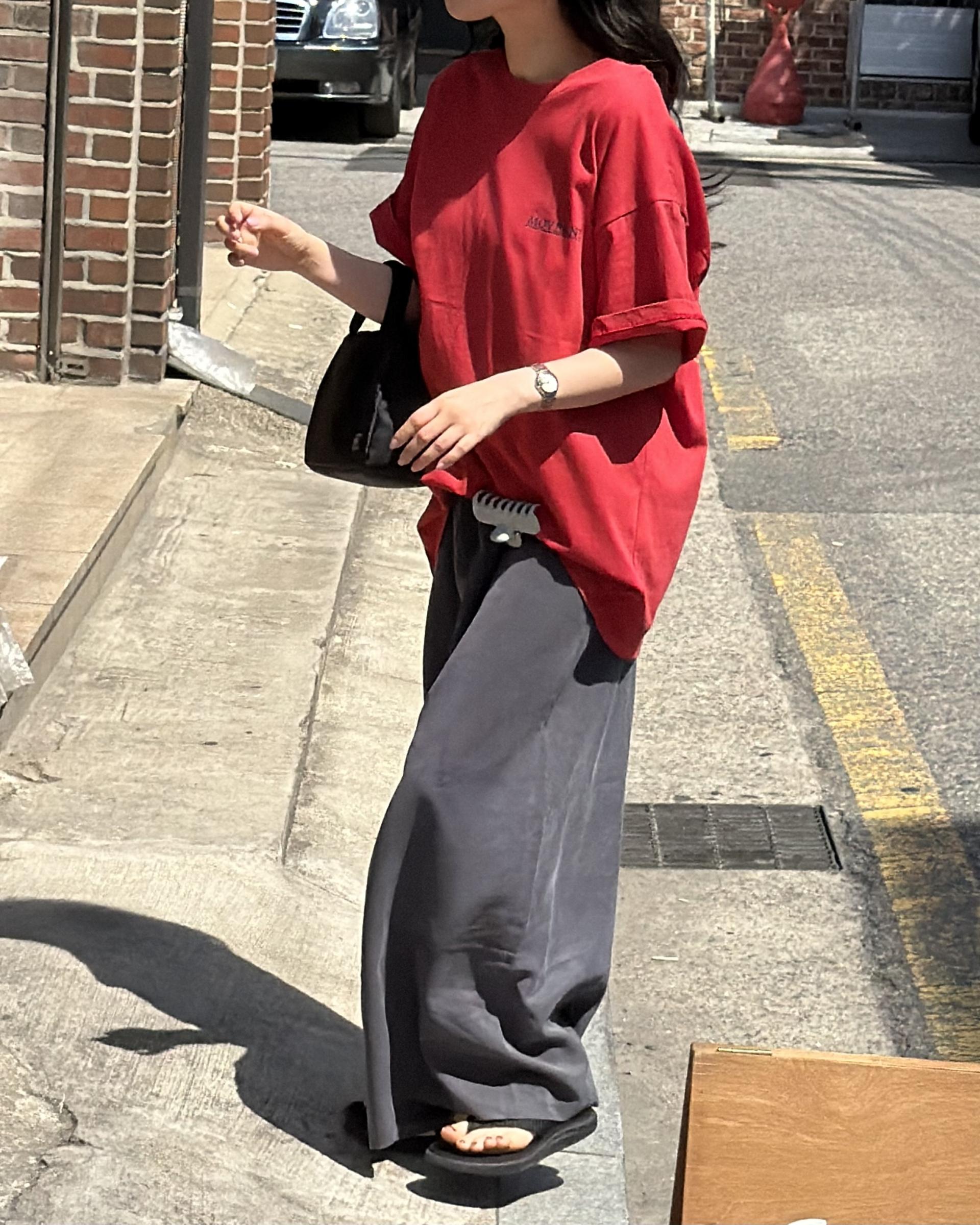 manhattan top (red/charcoal)