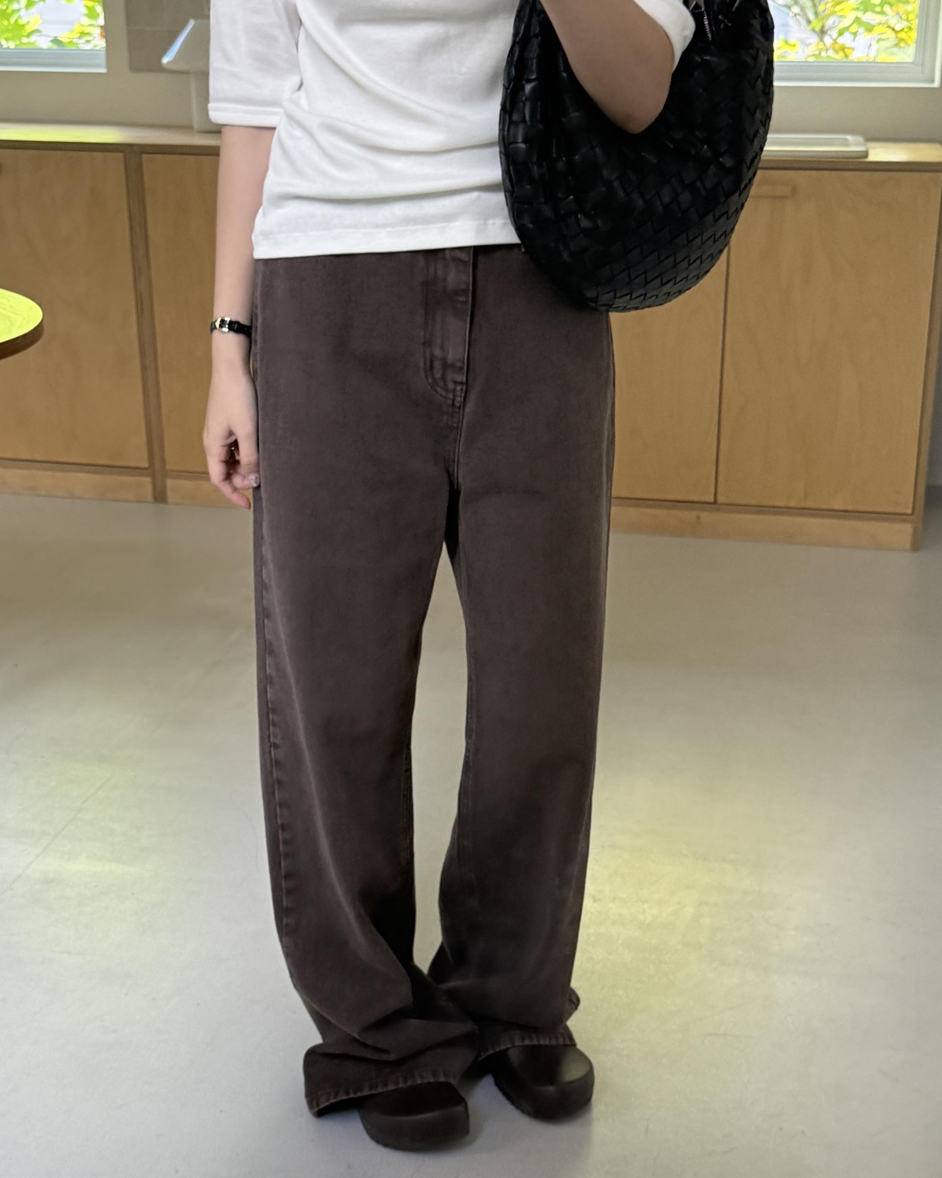 moon dying pants (brown/blue)
