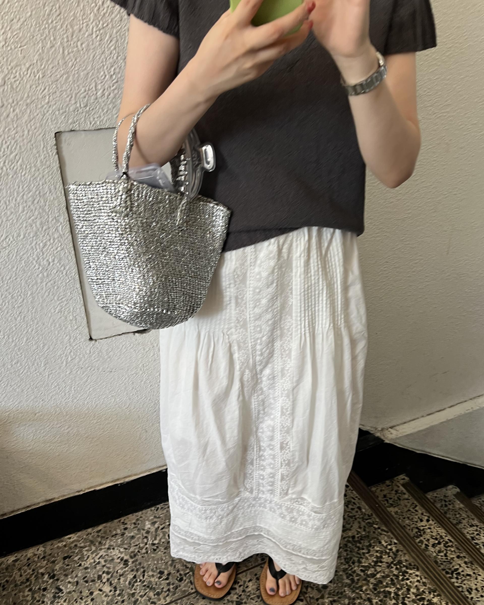 emma half knit (cream/pale grey/charcoal)