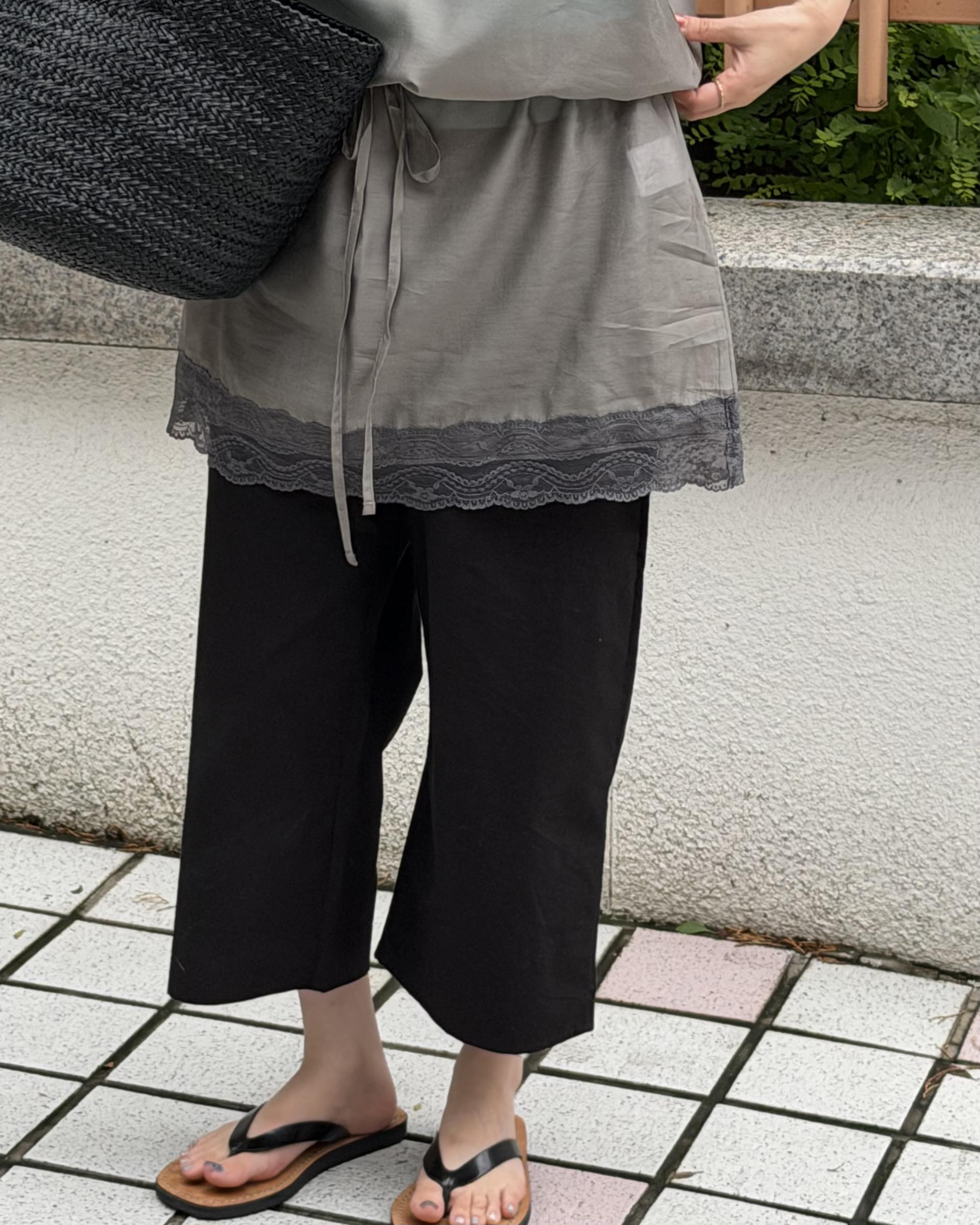 madame lace dress (butter/grey)