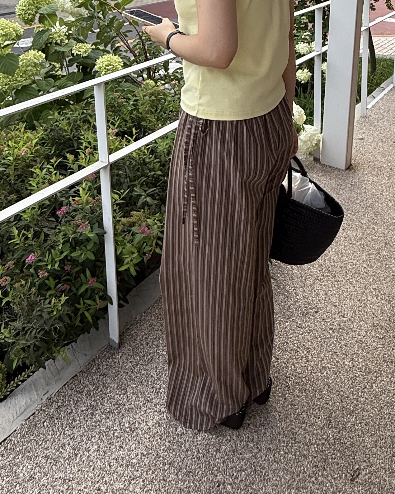 zinny stripe pants (blue/brown)