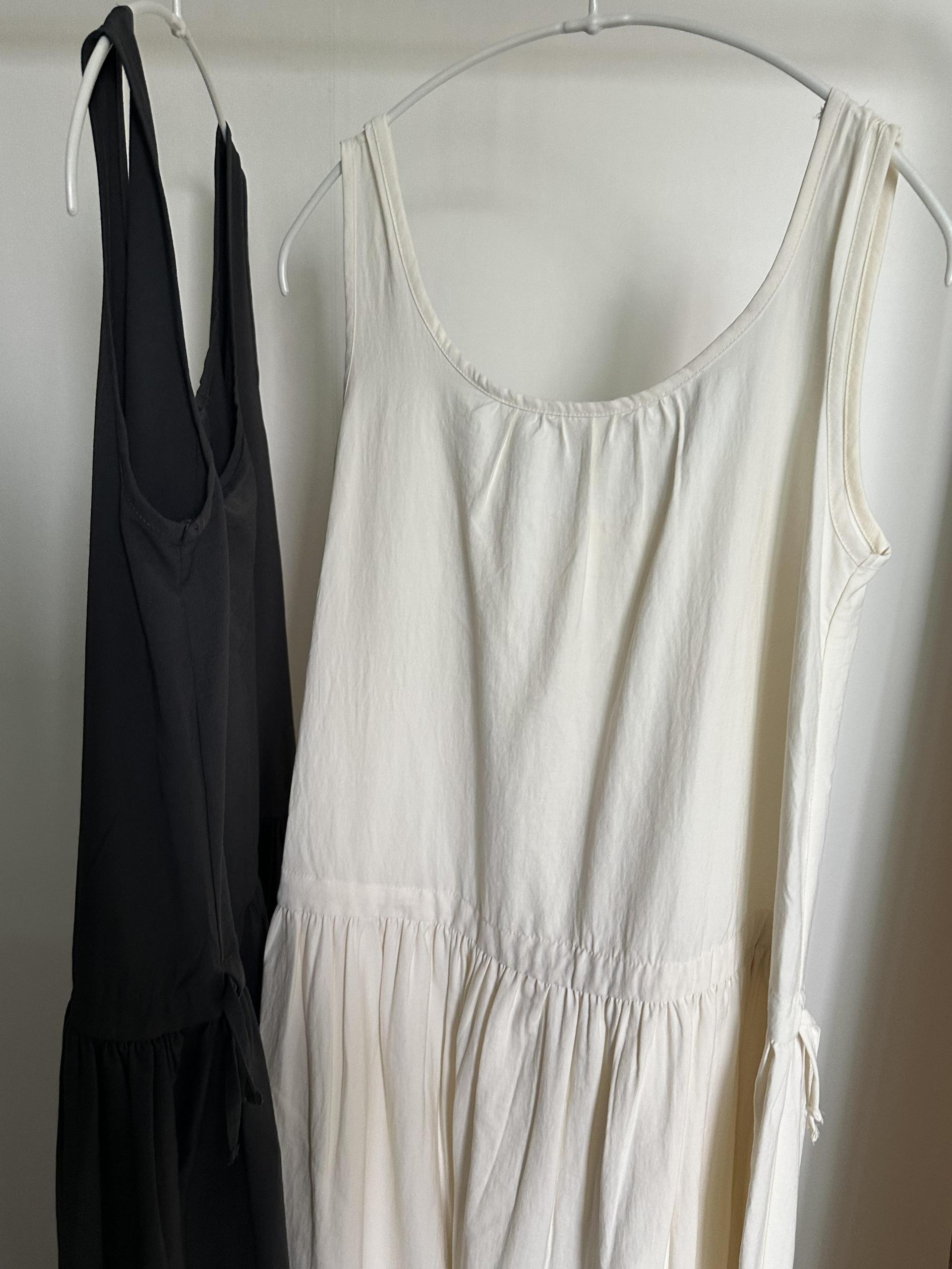 oatmeal dress (charcoal/cream)