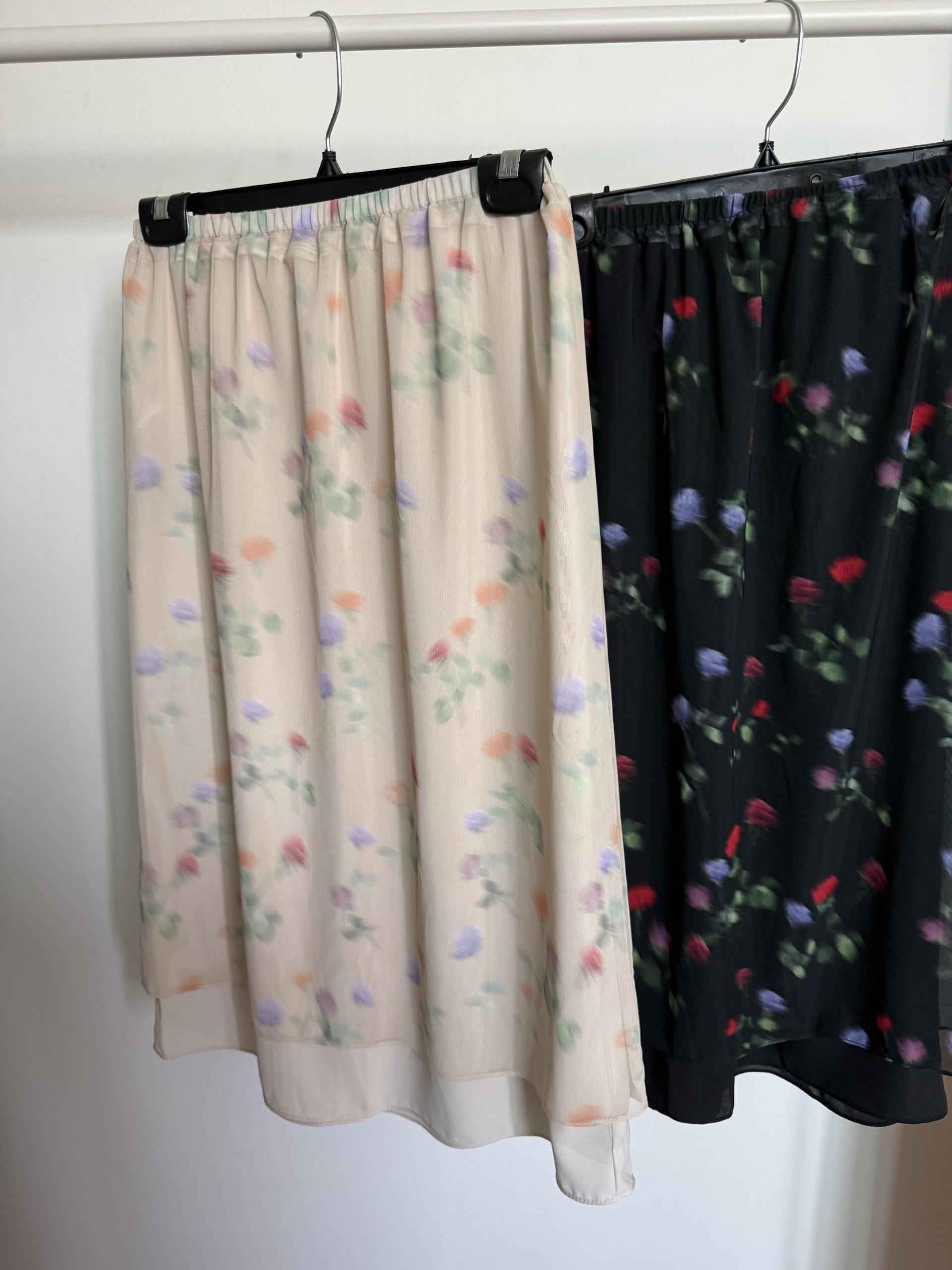 bong bong skirt (beige/black)