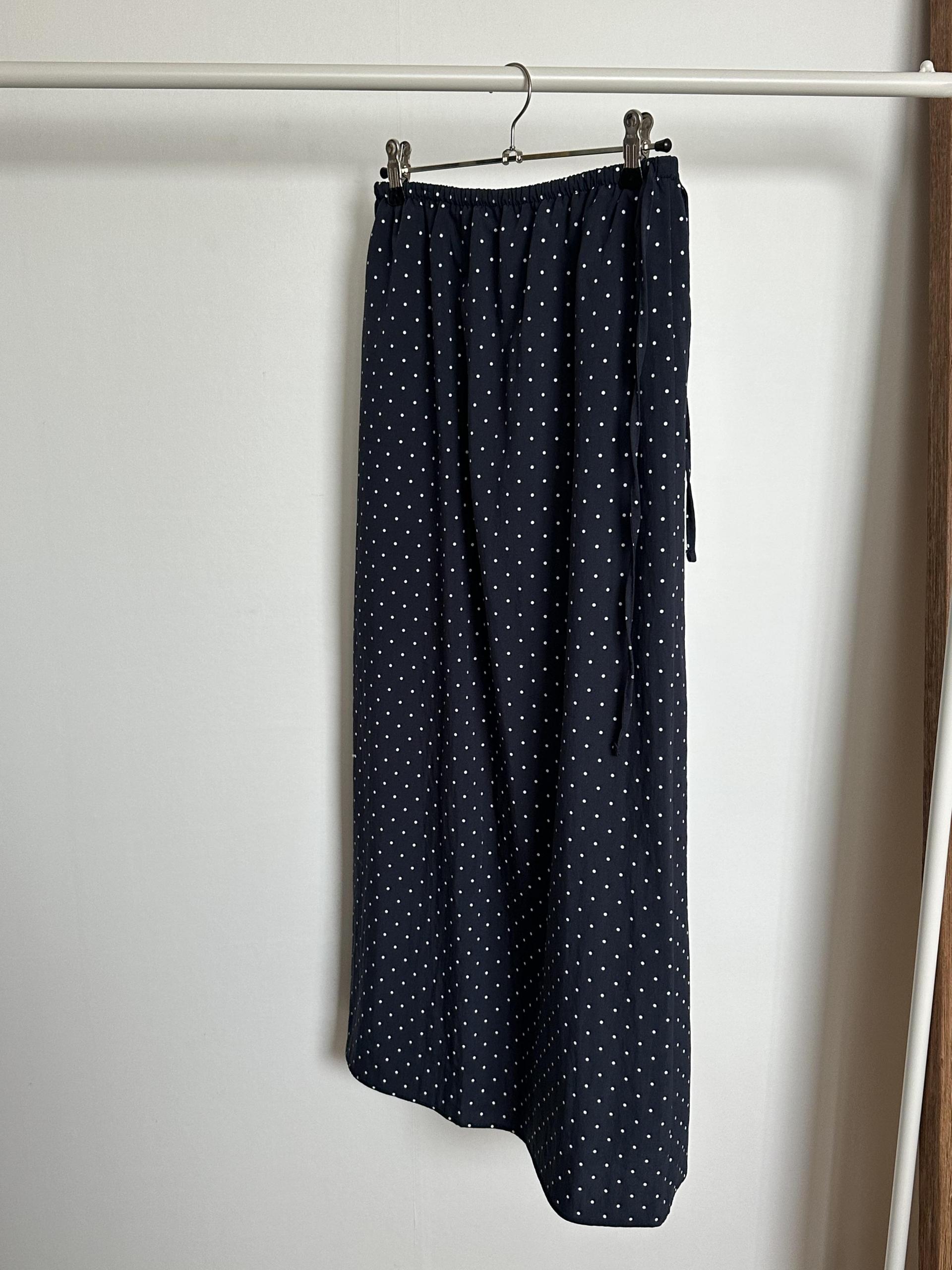 dot maxi skirt