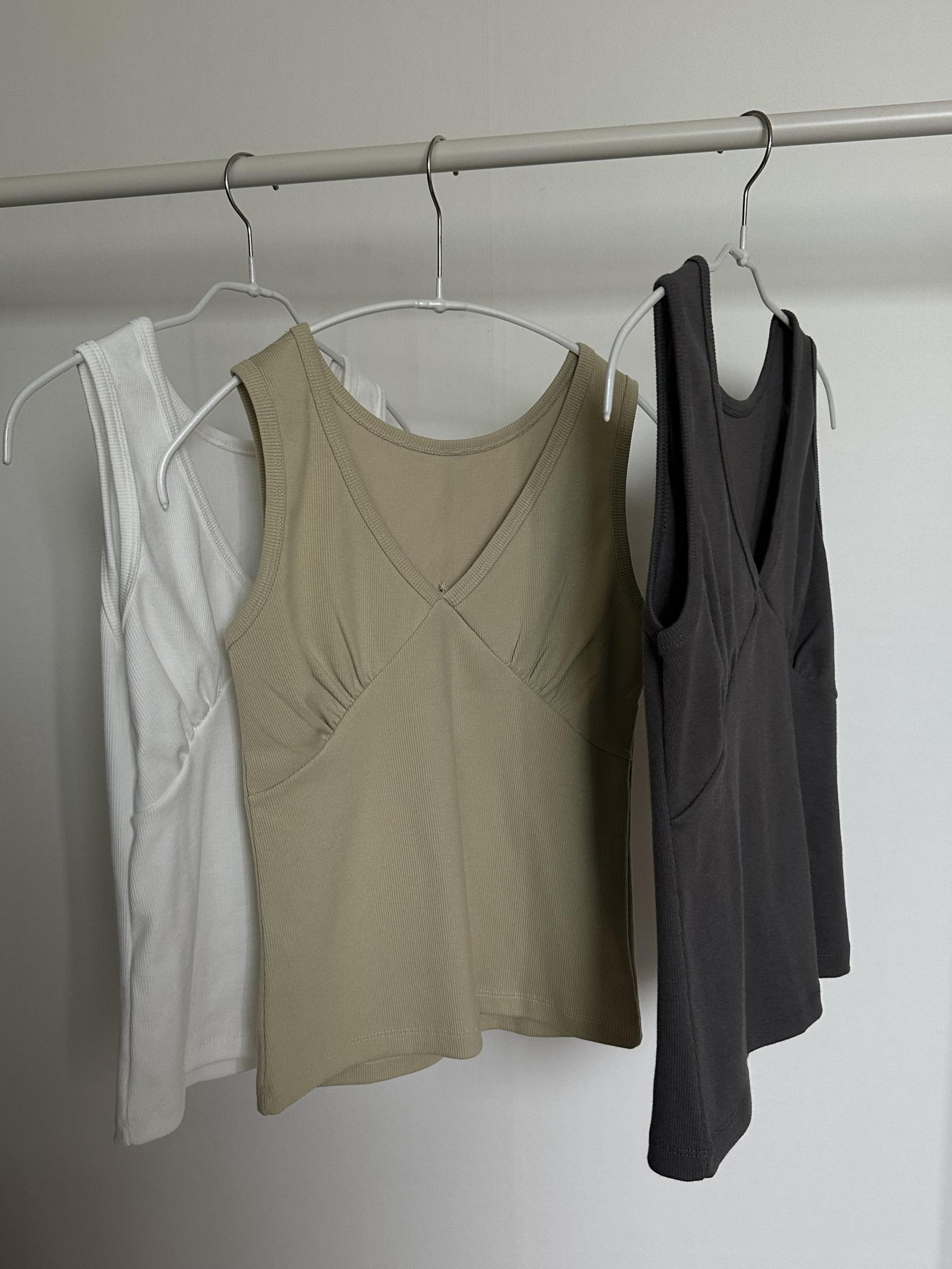 sand sleeveless (charcoal/white/olive)