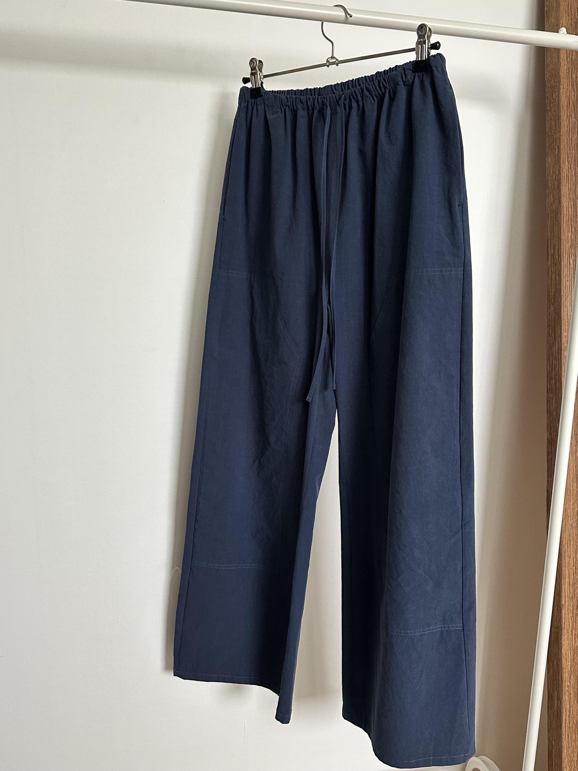 rusk cotton pants (charcoal/navy)