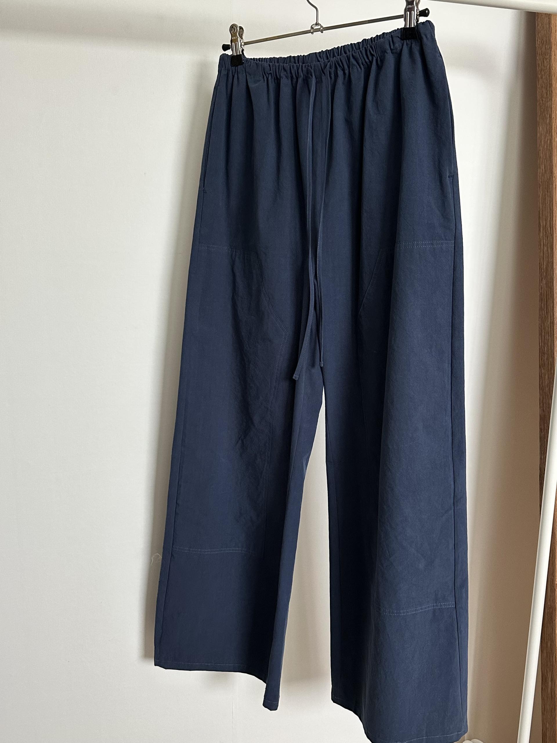 rusk cotton pants (charcoal/navy)