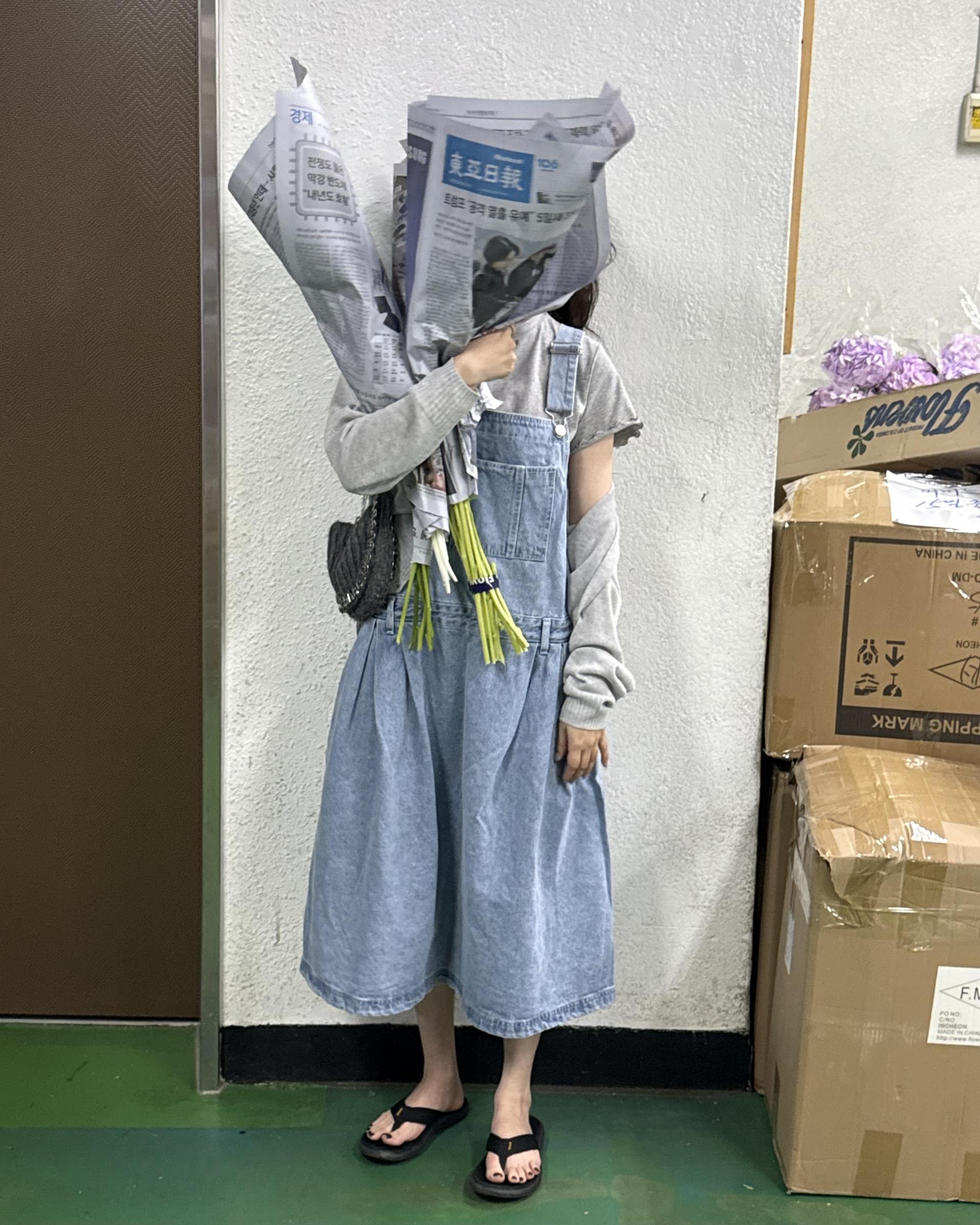 miguel denim overall