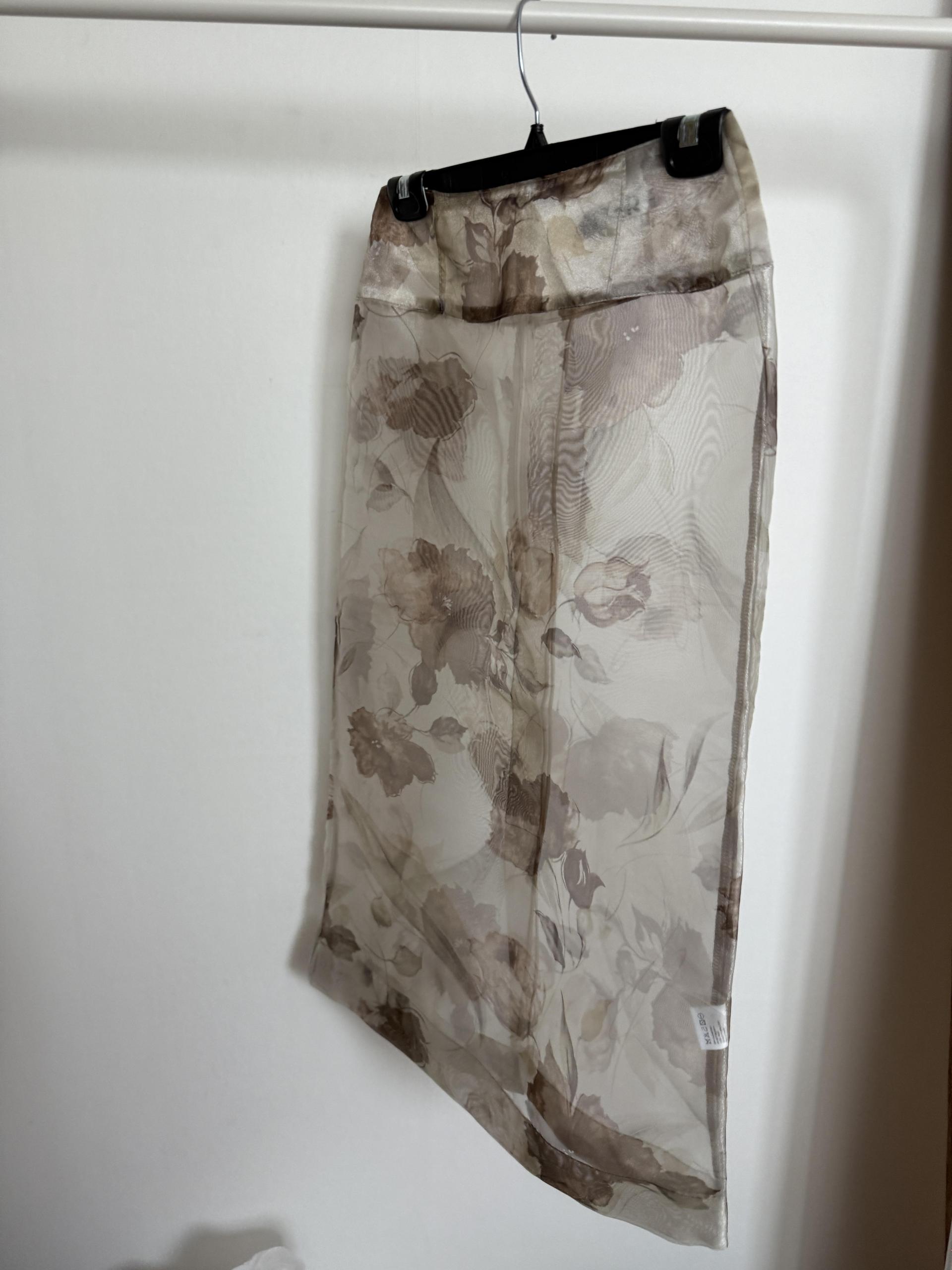 see layered skirt (grey/beige) 완