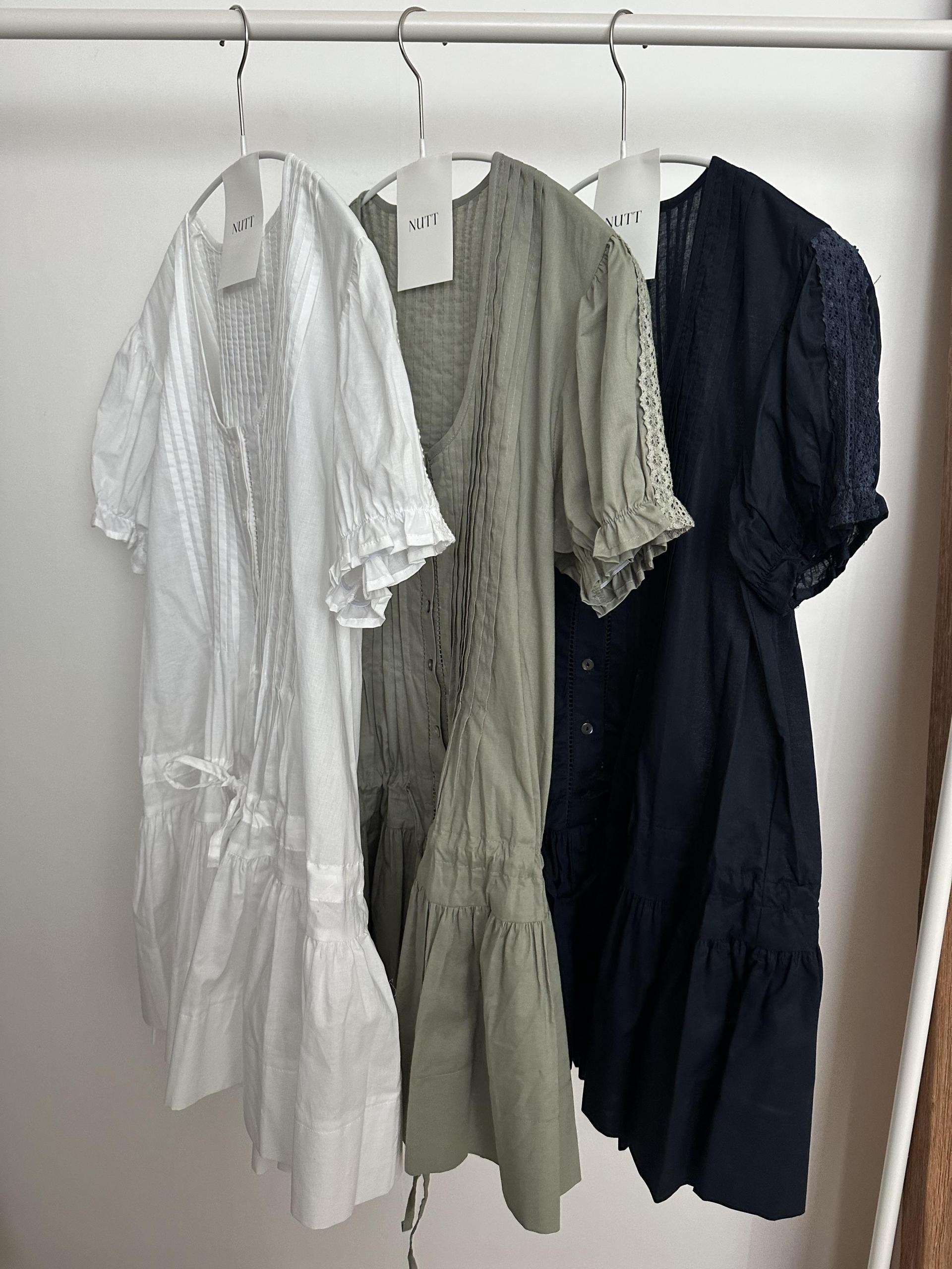 deborah pintuck dress (khaki/ivory/navy) 소재추가
