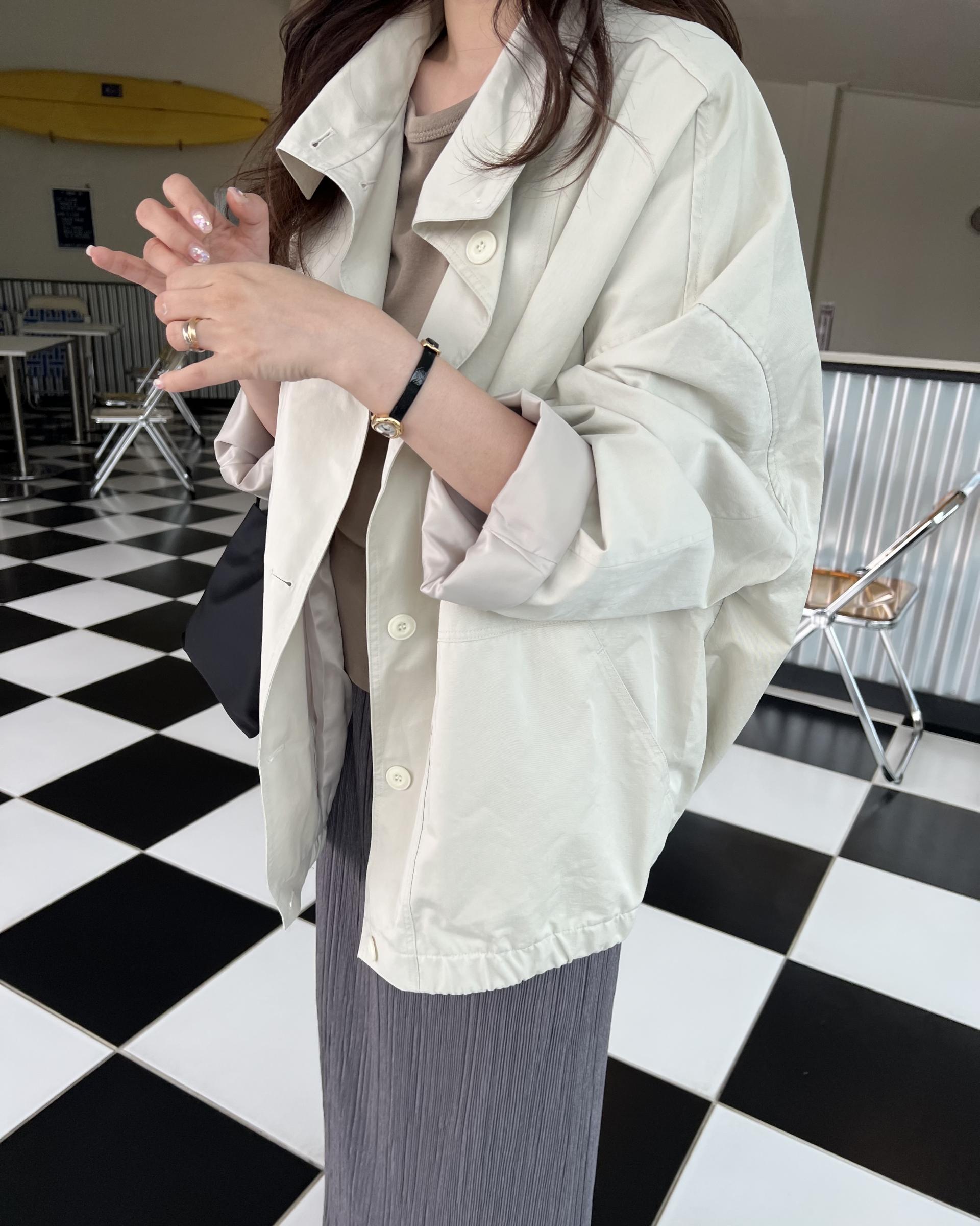 grocery half jumper (cream beige/navy)