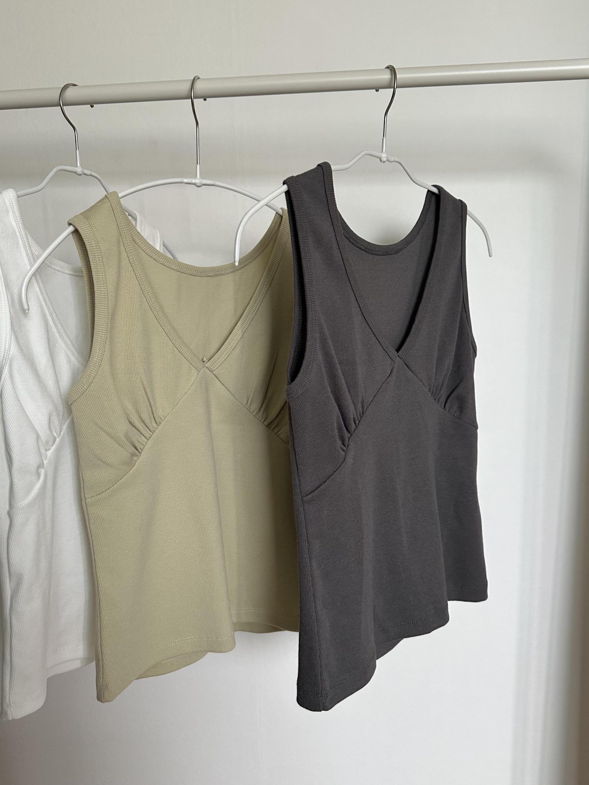 sand sleeveless (charcoal/white/olive)