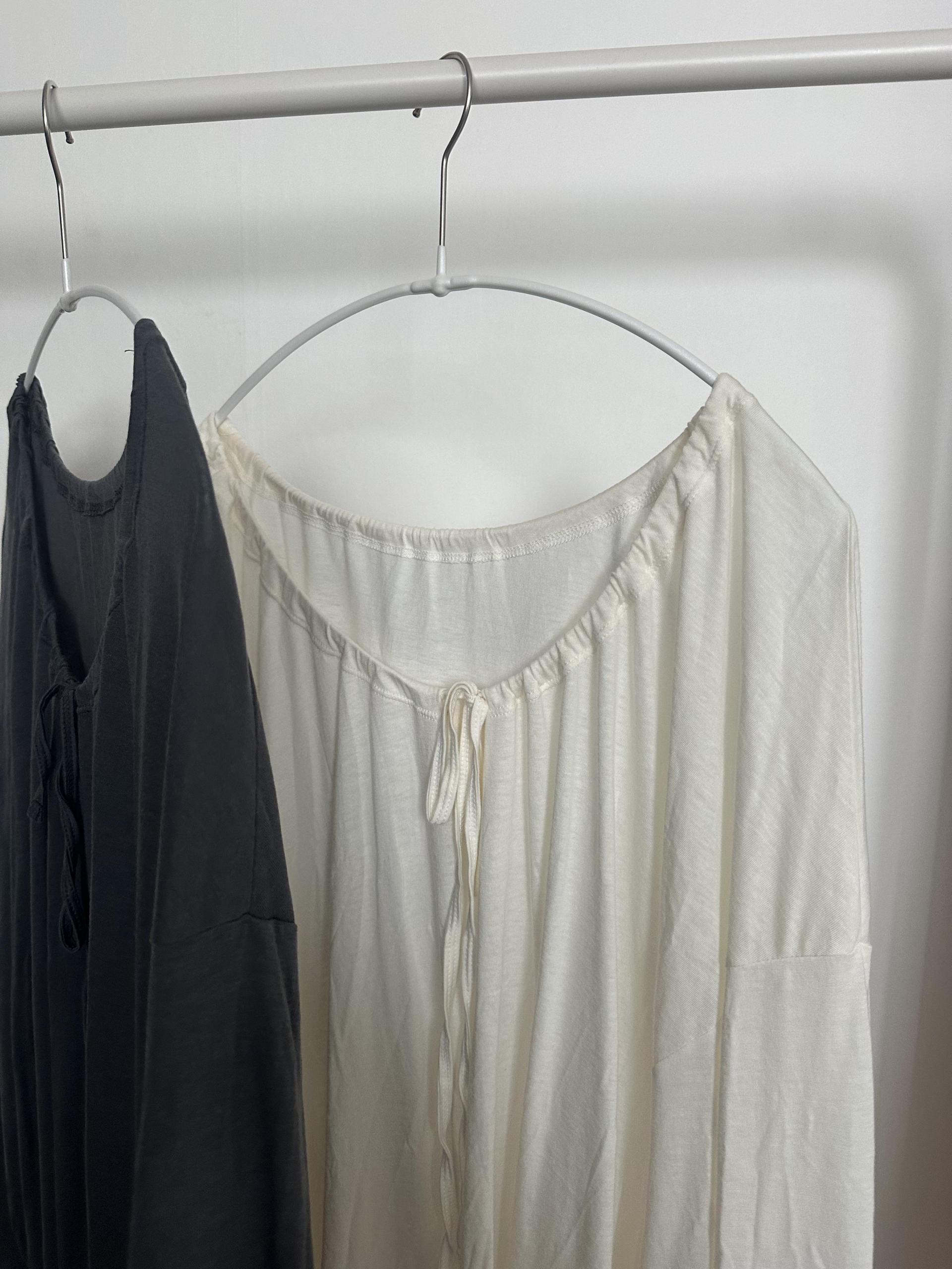 mercy top (charcoal/cream)