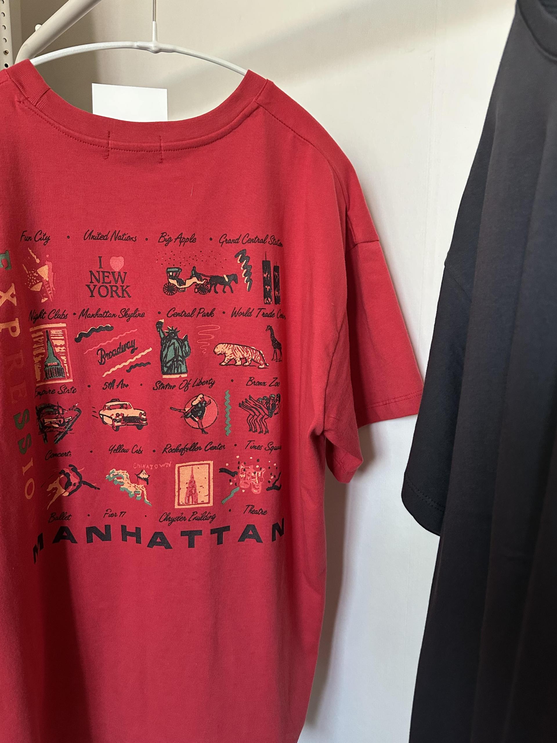 manhattan top (red/charcoal)