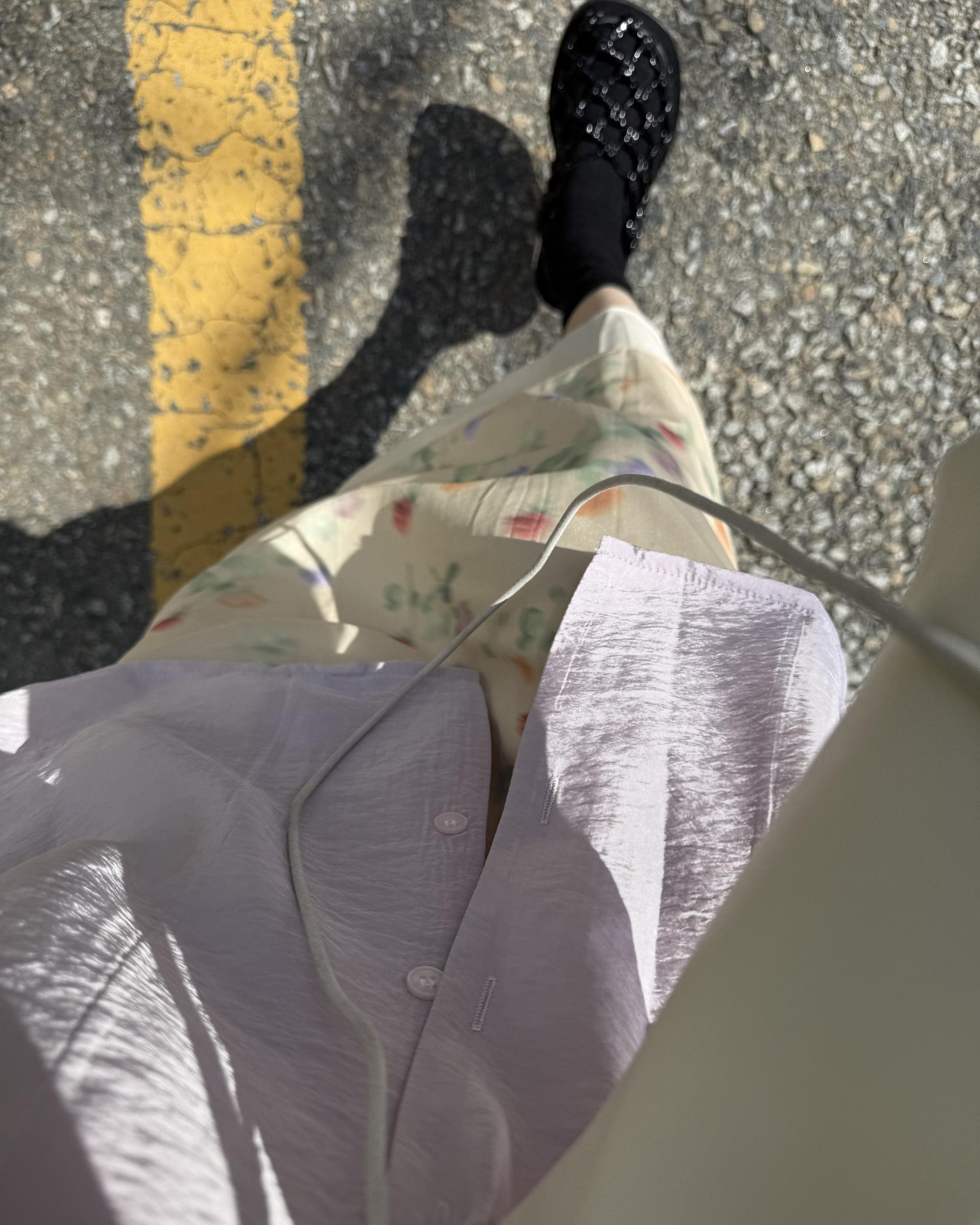 bong bong skirt (beige/black)