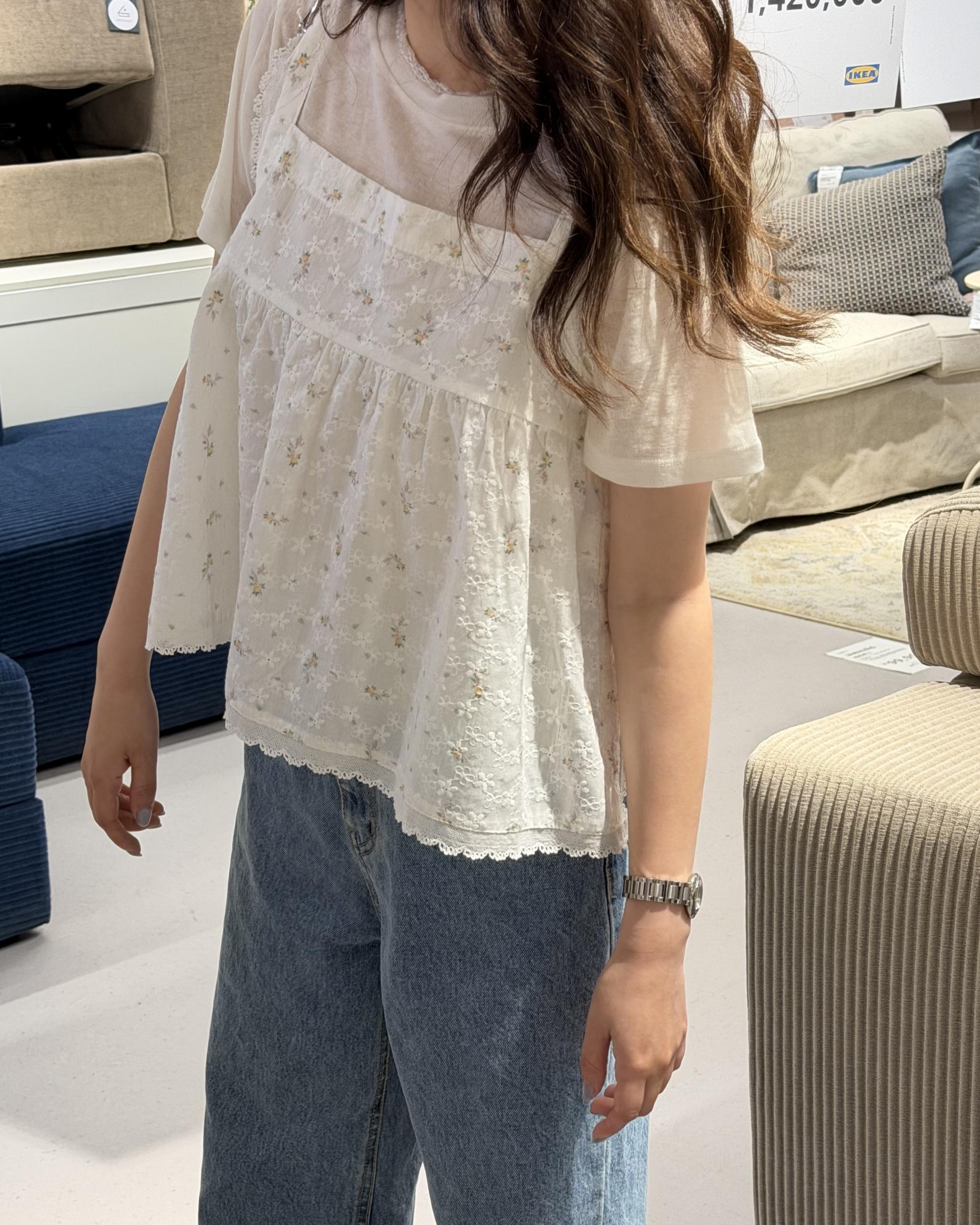 primrose blouse (flower/black)