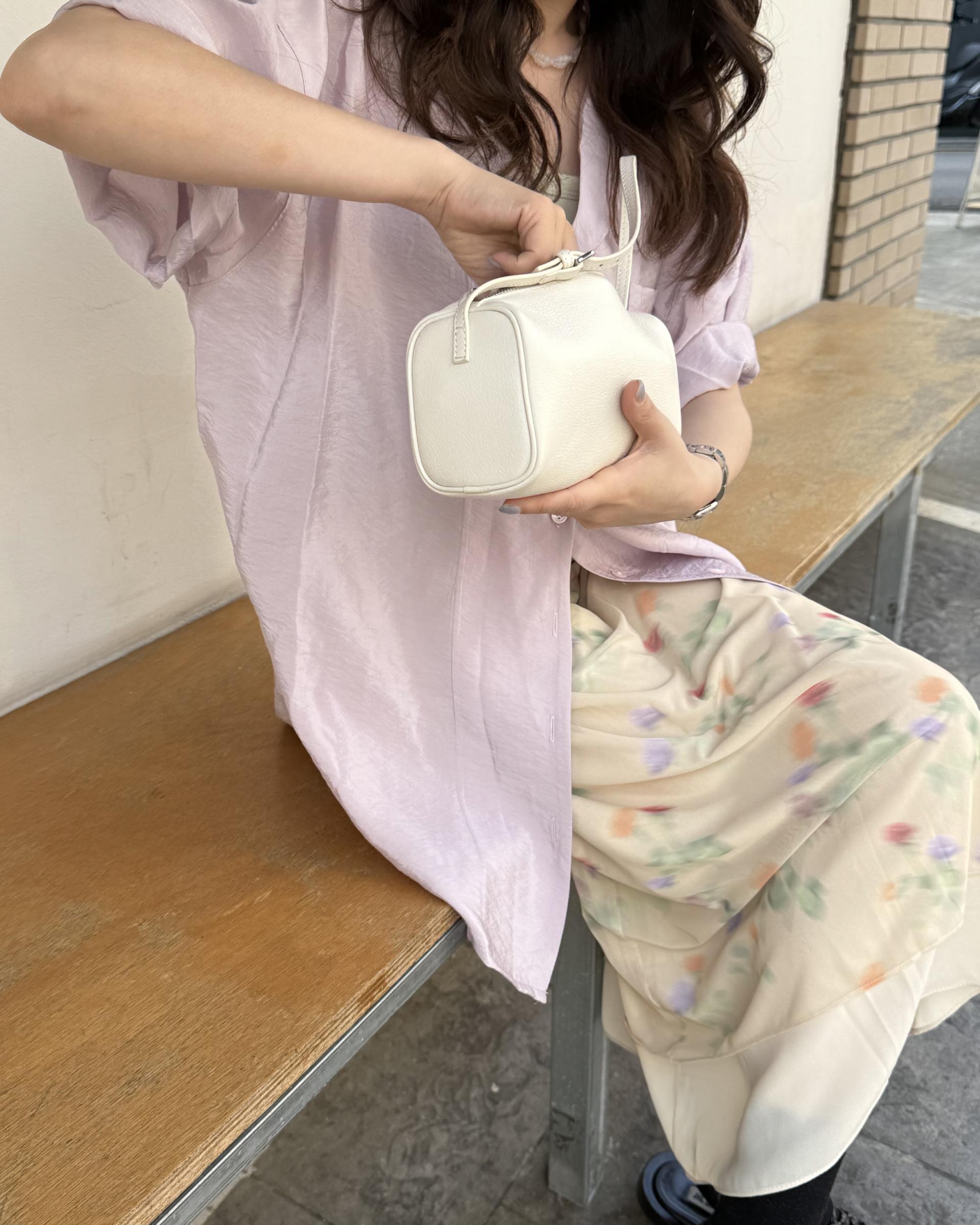 bong bong skirt (beige/black)
