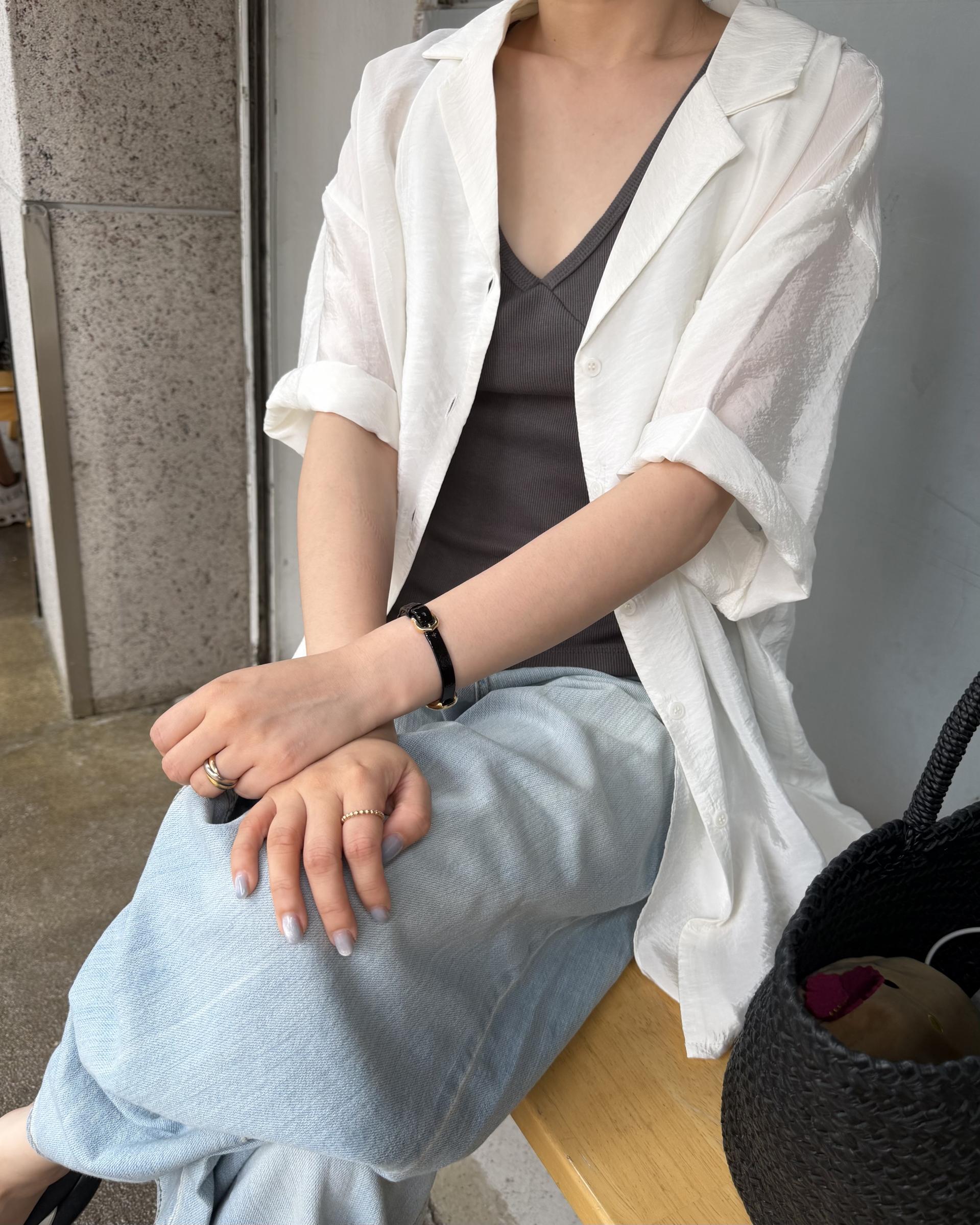 sand sleeveless (charcoal/white/olive)