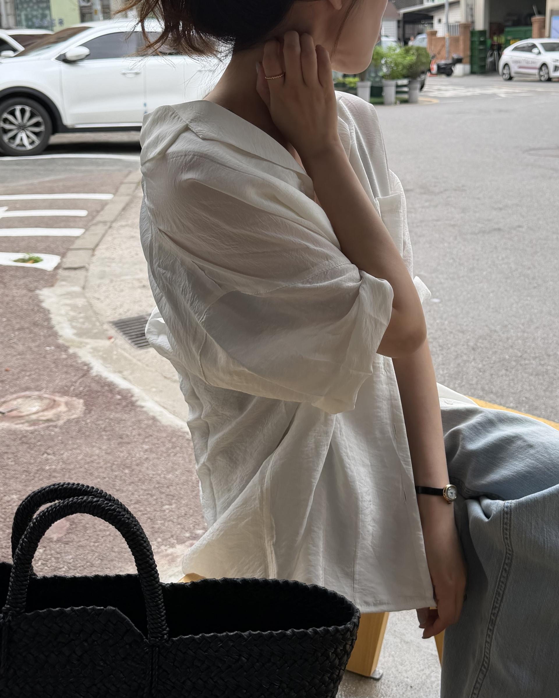 gloss half shirt (cream)