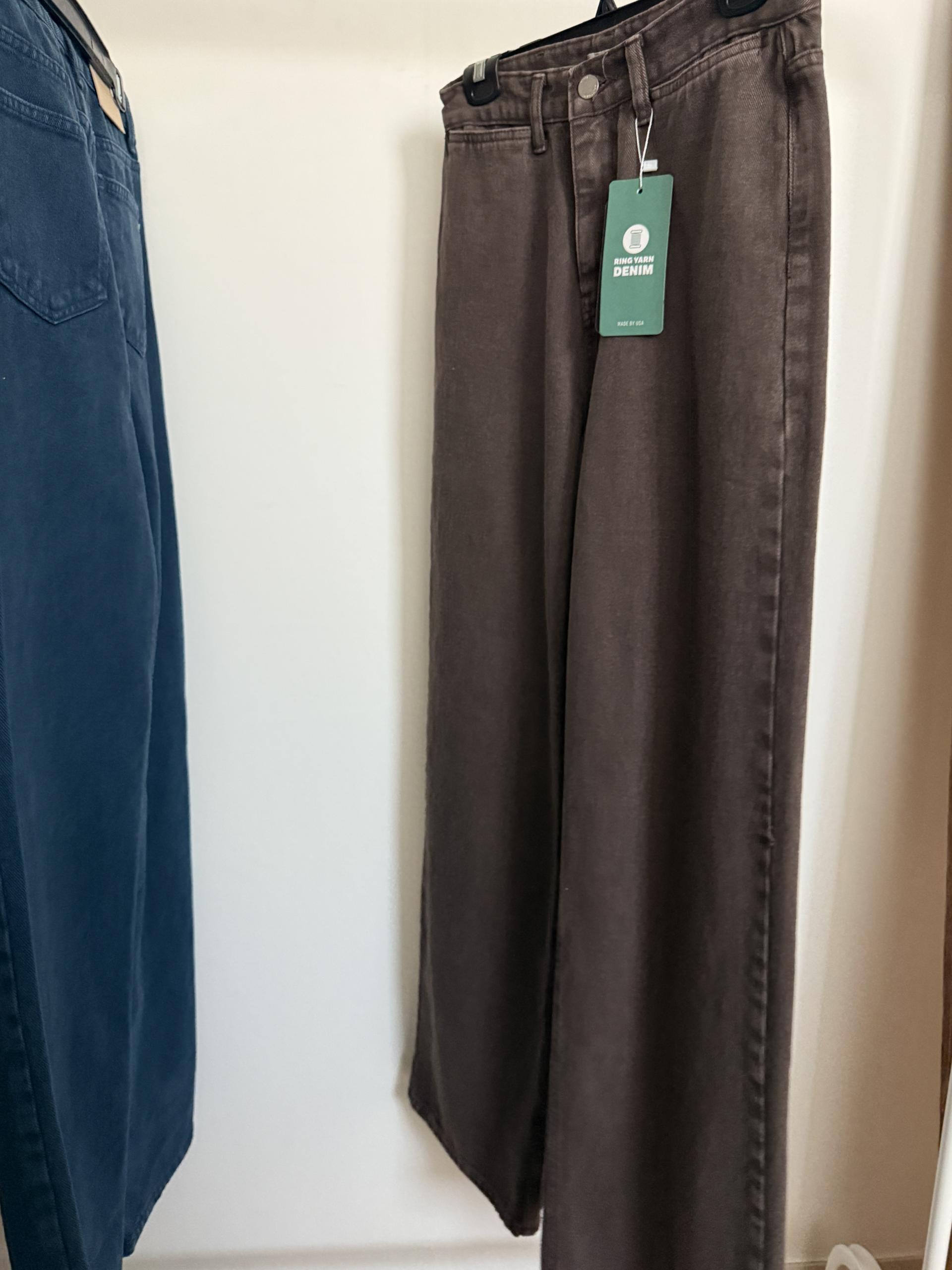moon dying pants (brown/blue)