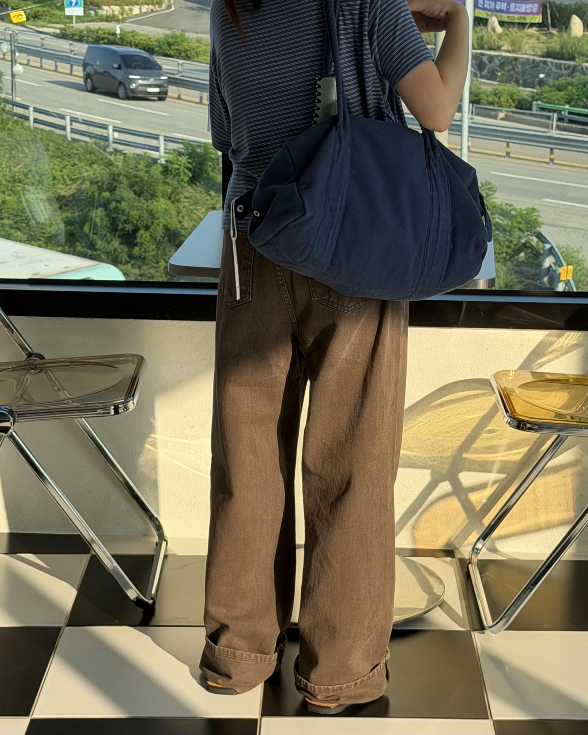 moon dying pants (brown/blue)