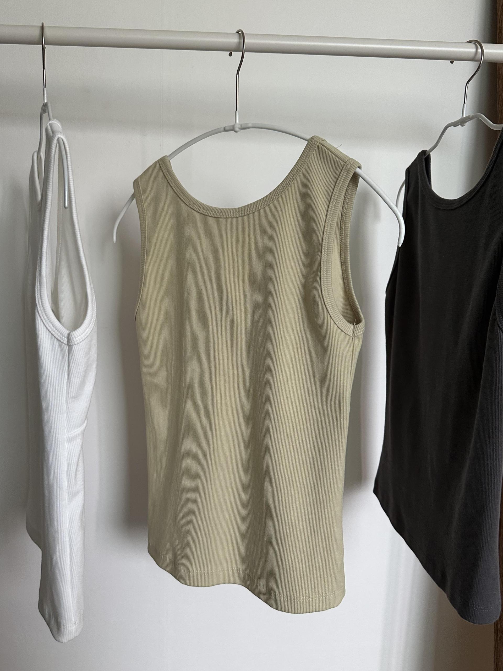 sand sleeveless (charcoal/white/olive)