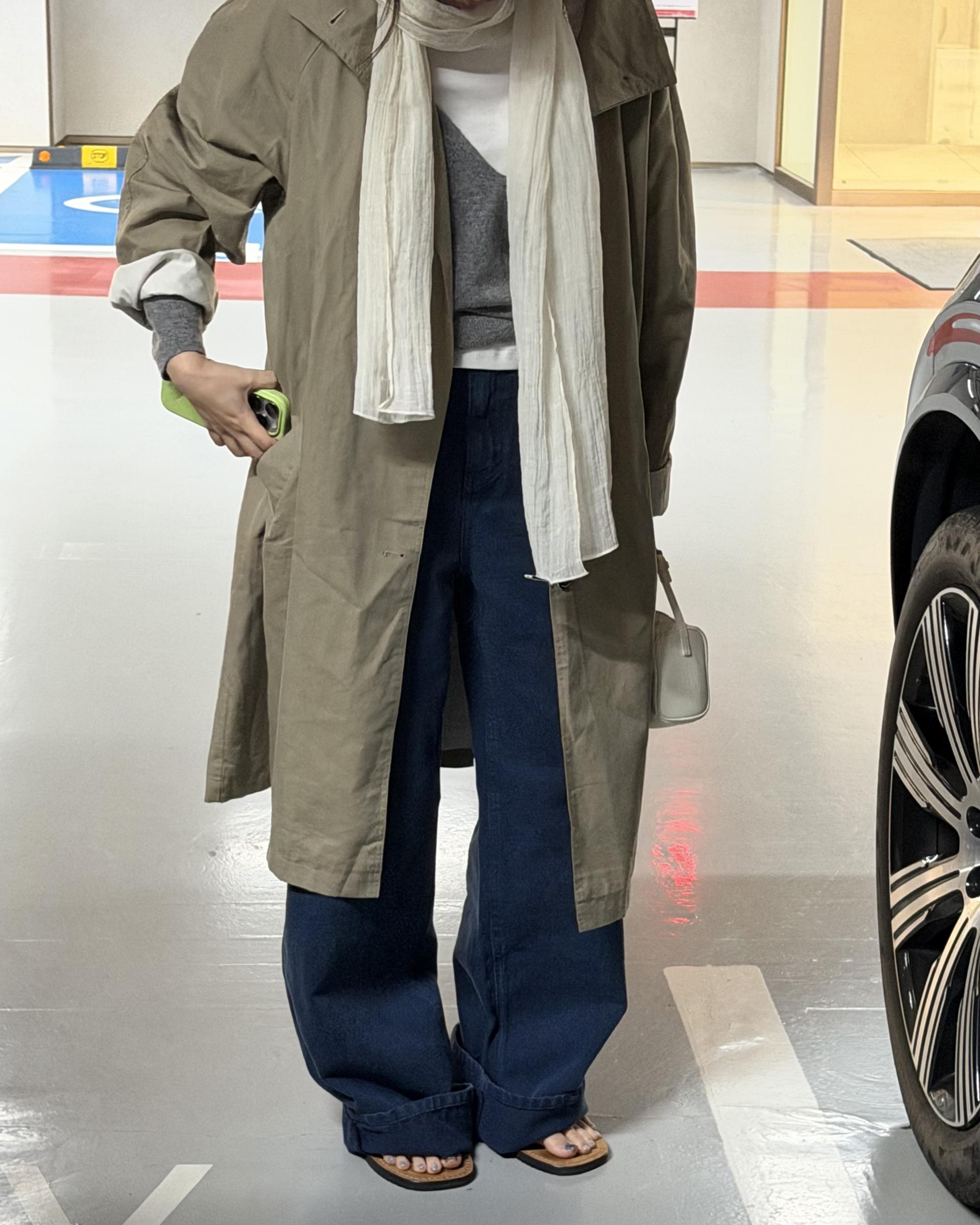 post single trench (khaki)