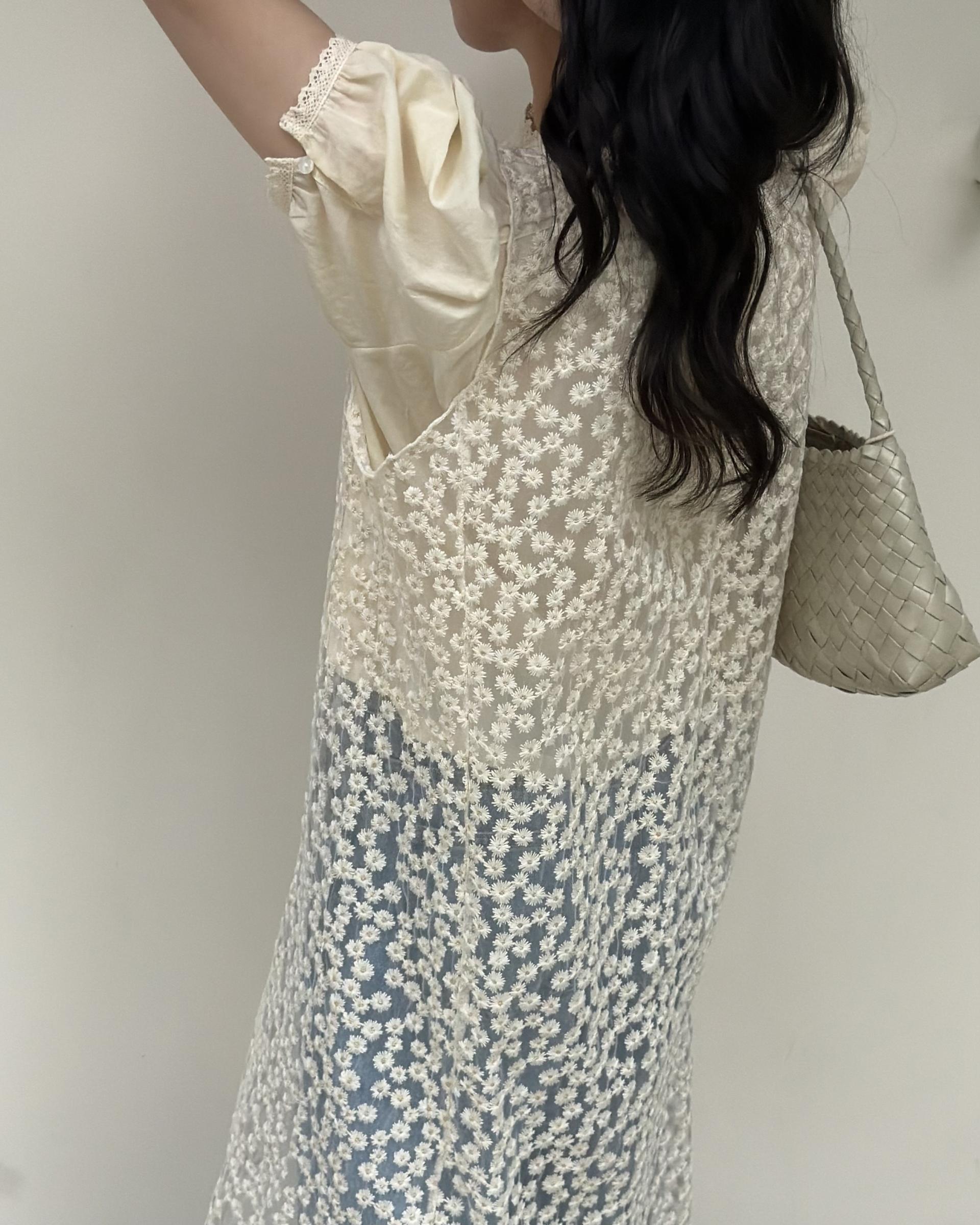 flan lace blouse (cream/ivory)