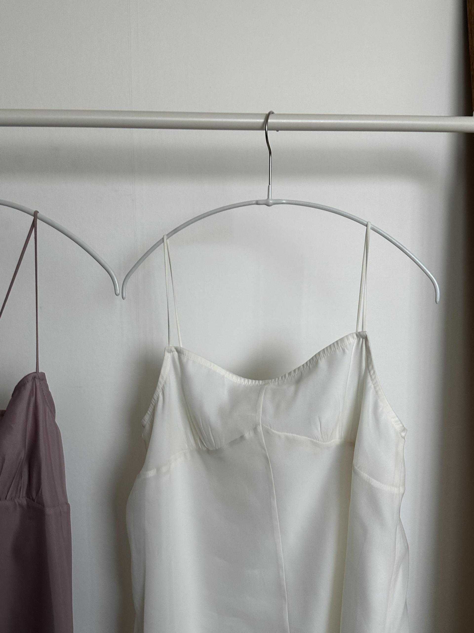 sheer layered dress (cream/dusty pink)