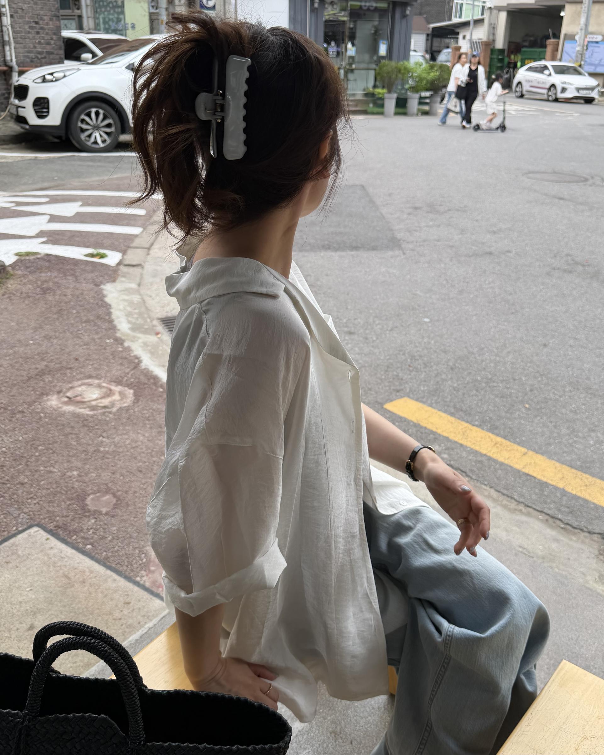 gloss half shirt (cream)