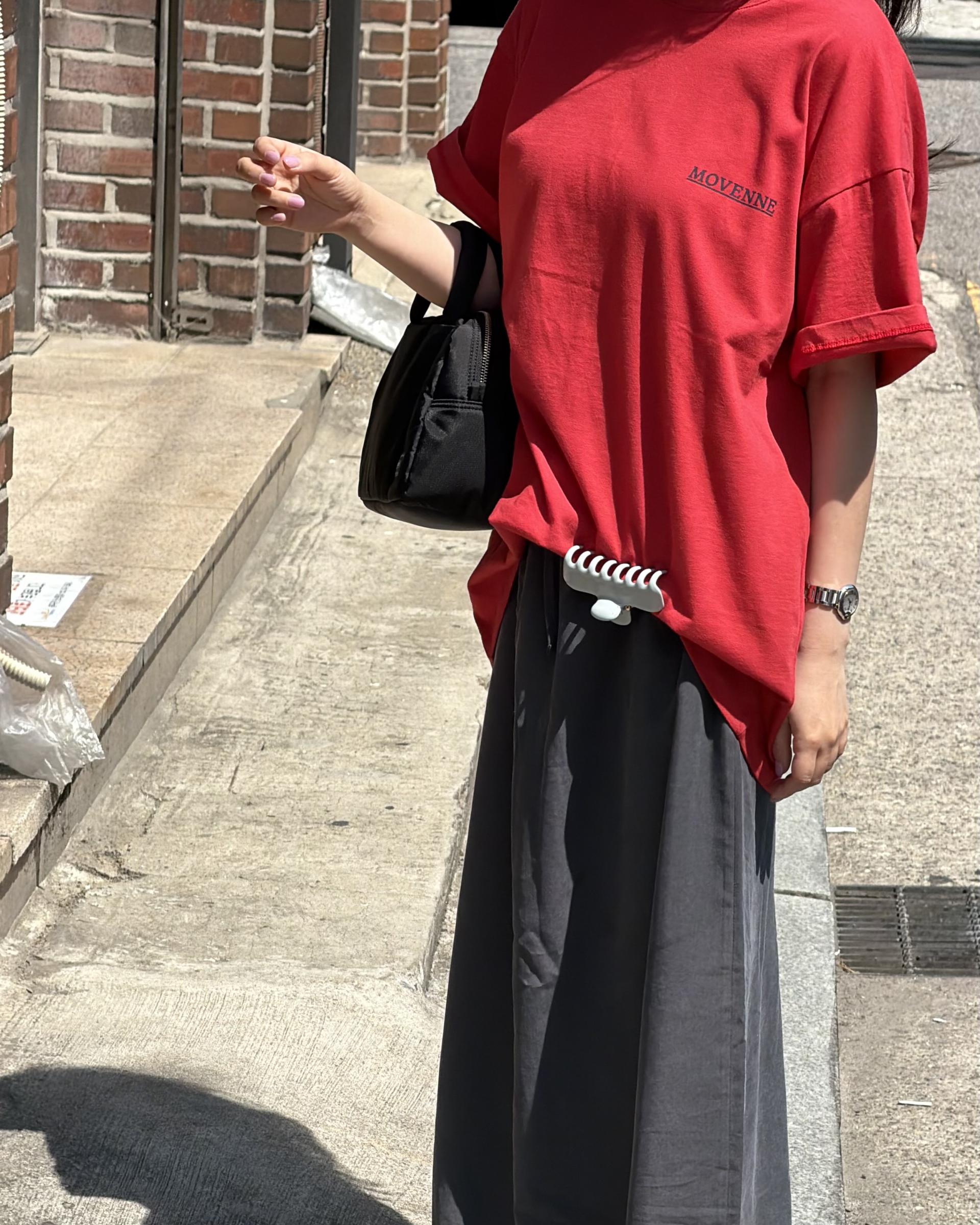 manhattan top (red/charcoal)