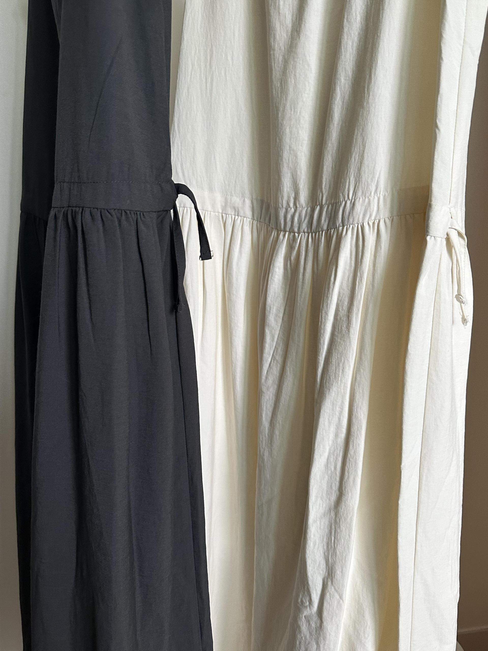 oatmeal dress (charcoal/cream)