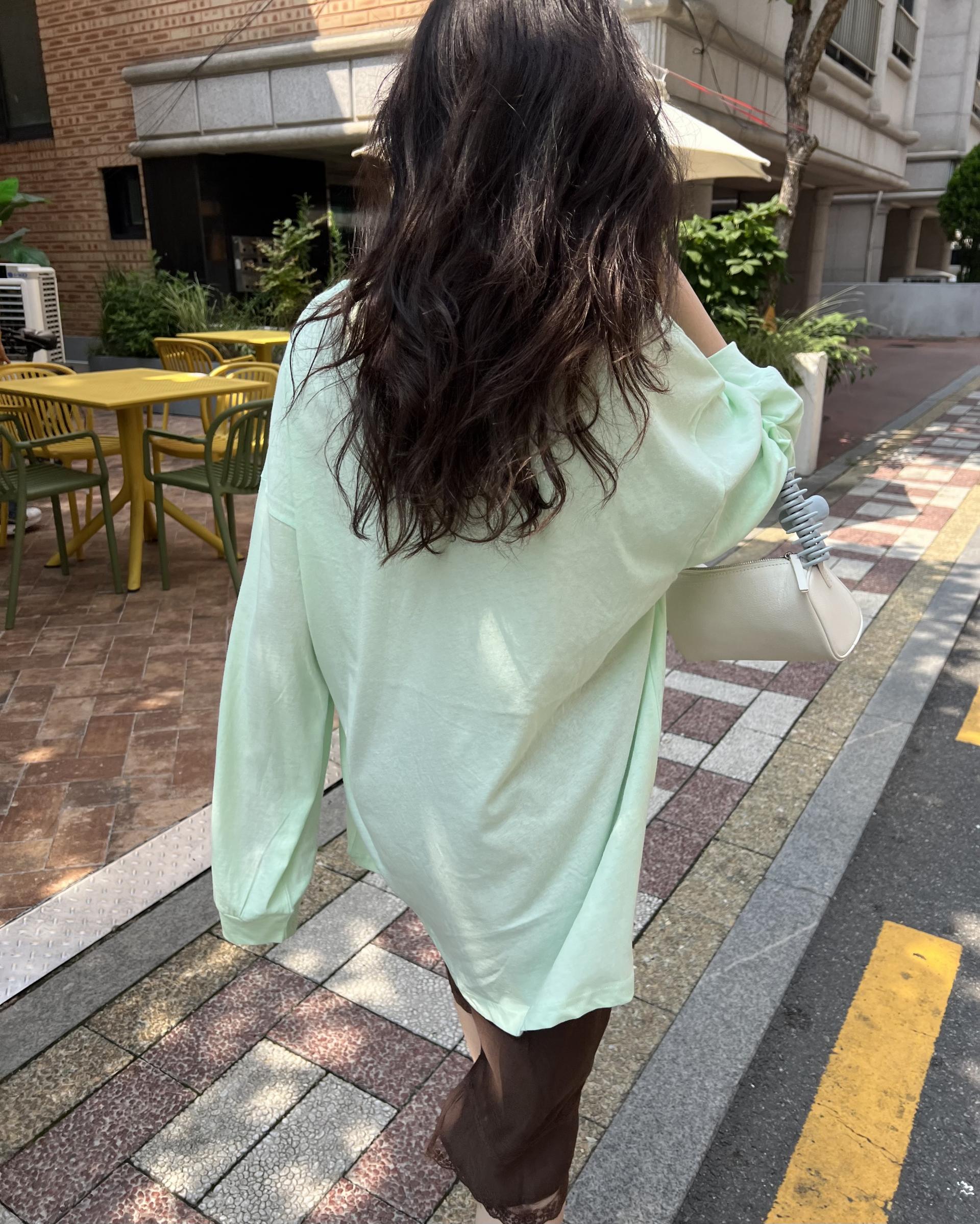 silk lace skirt (mint/brown)
