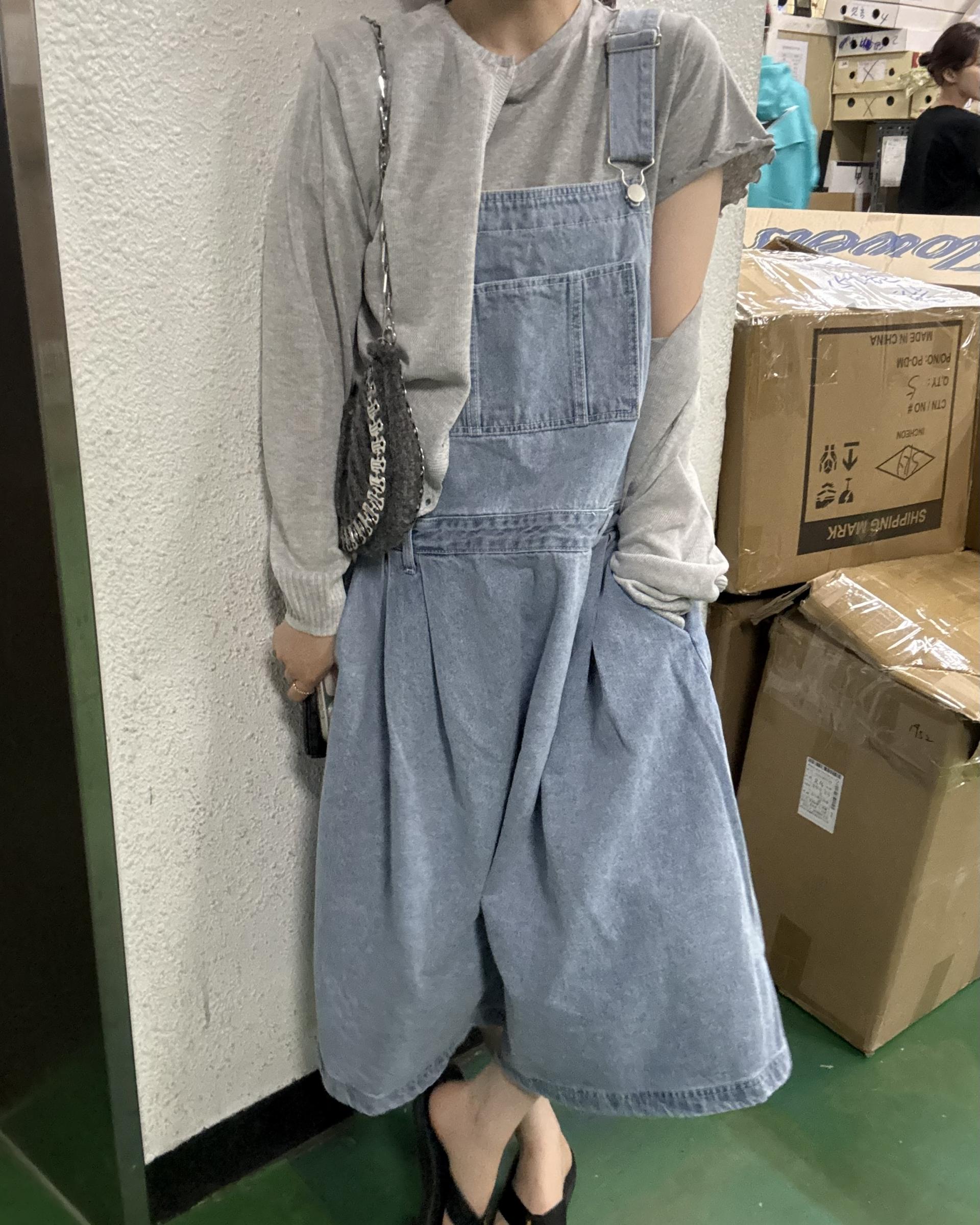 miguel denim overall