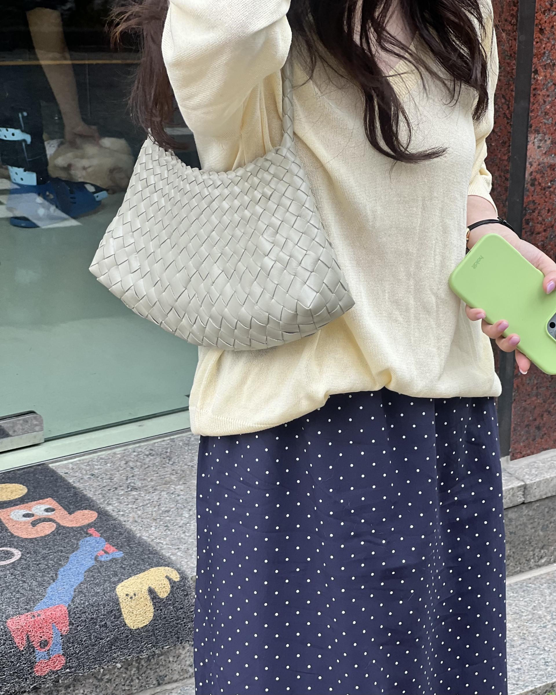 dot maxi skirt