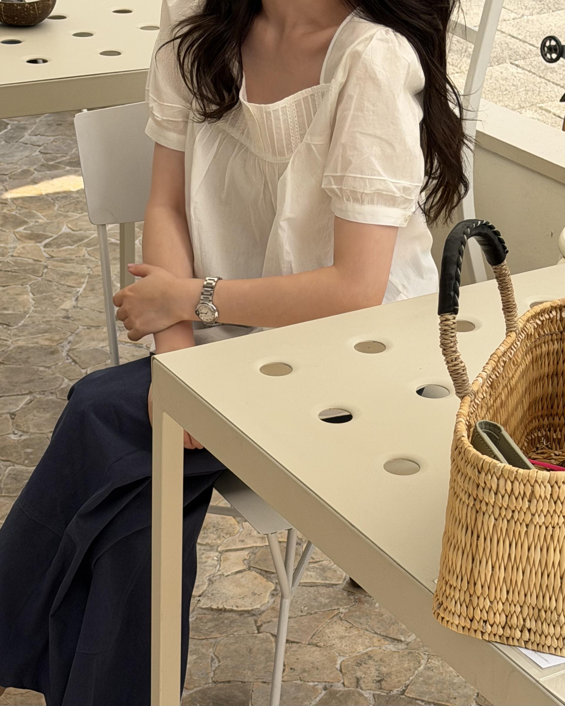 helen blouse (navy/white)