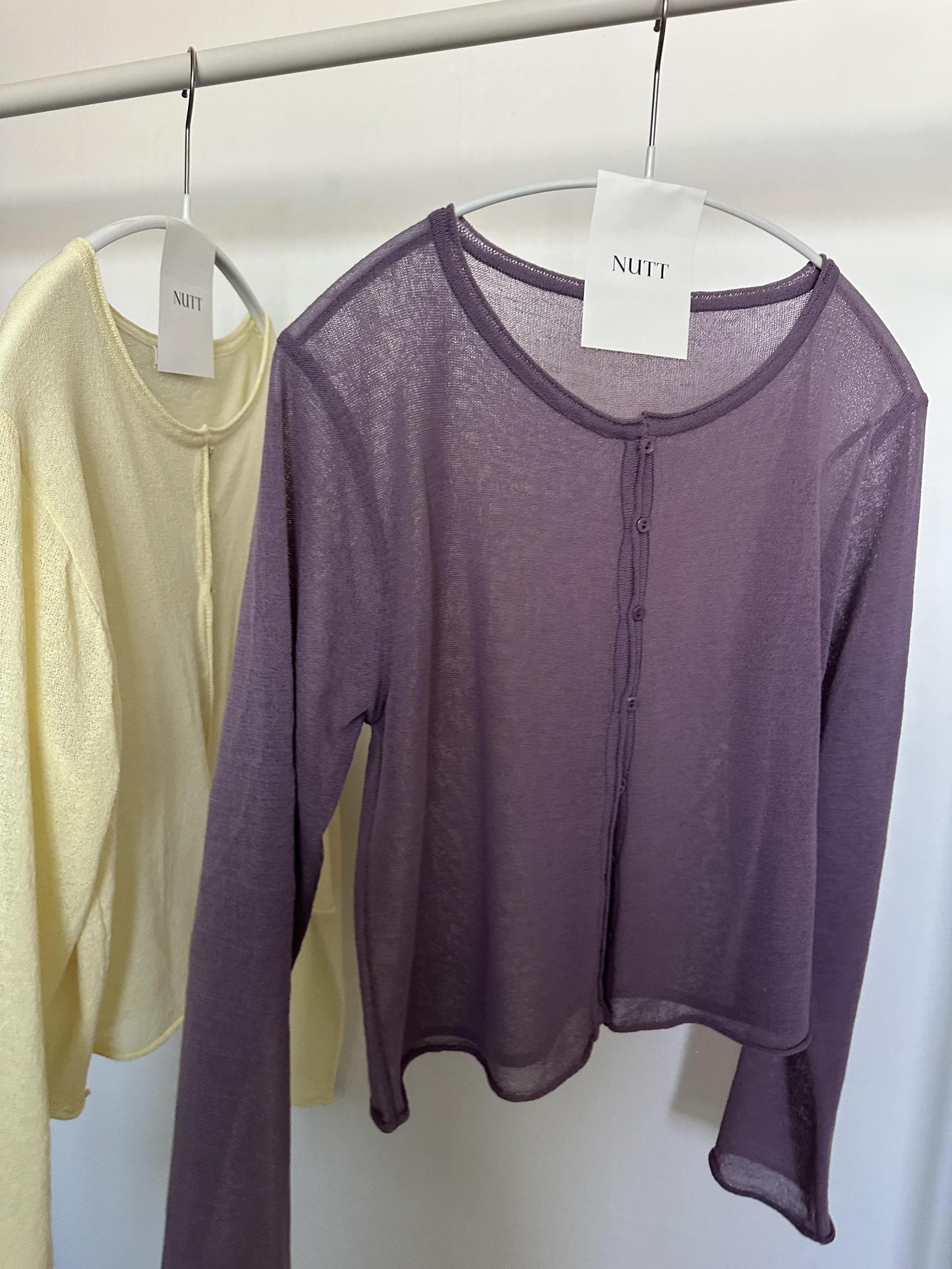 carol summer cardigan (purple)