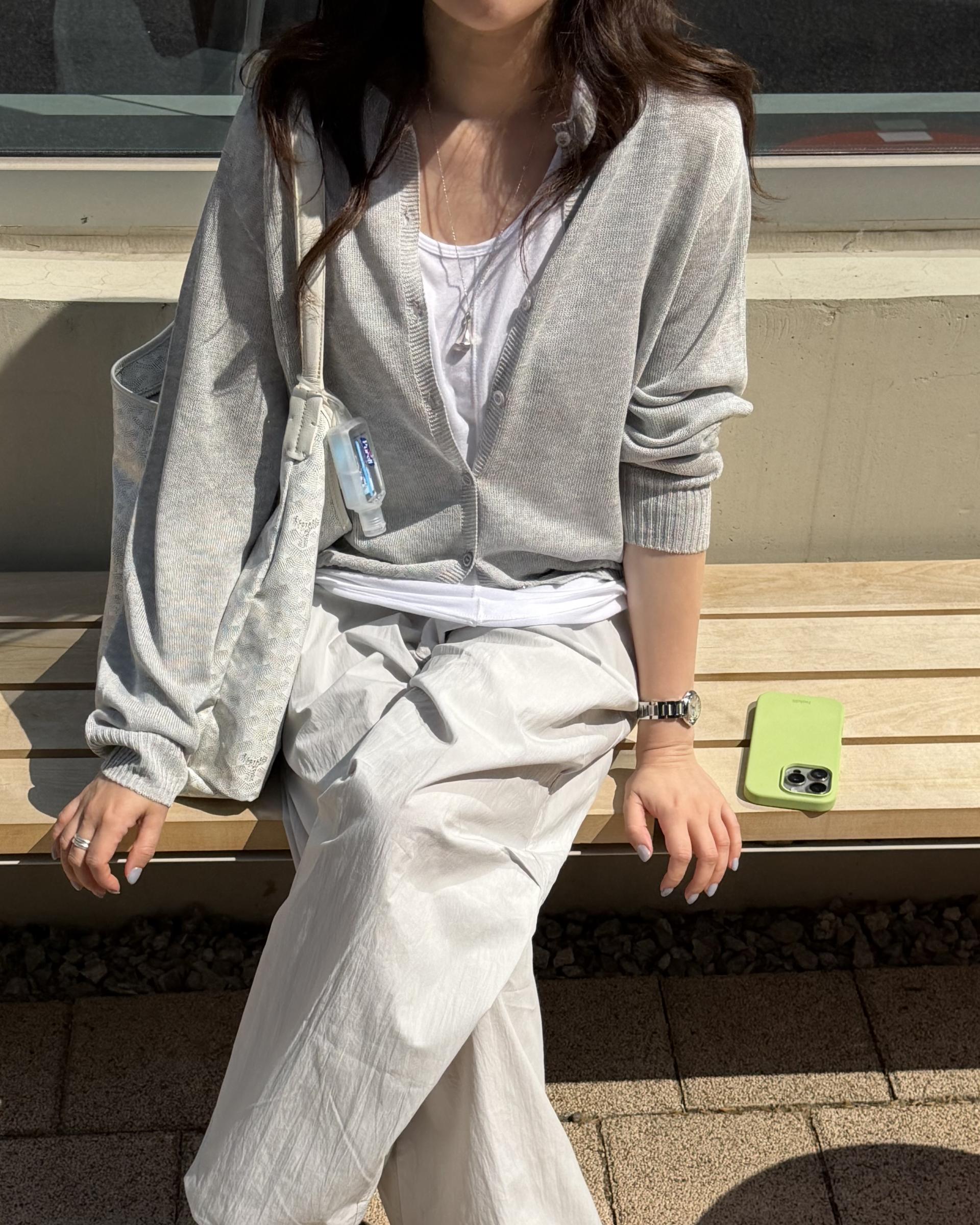 pampas string pants (pale grey)
