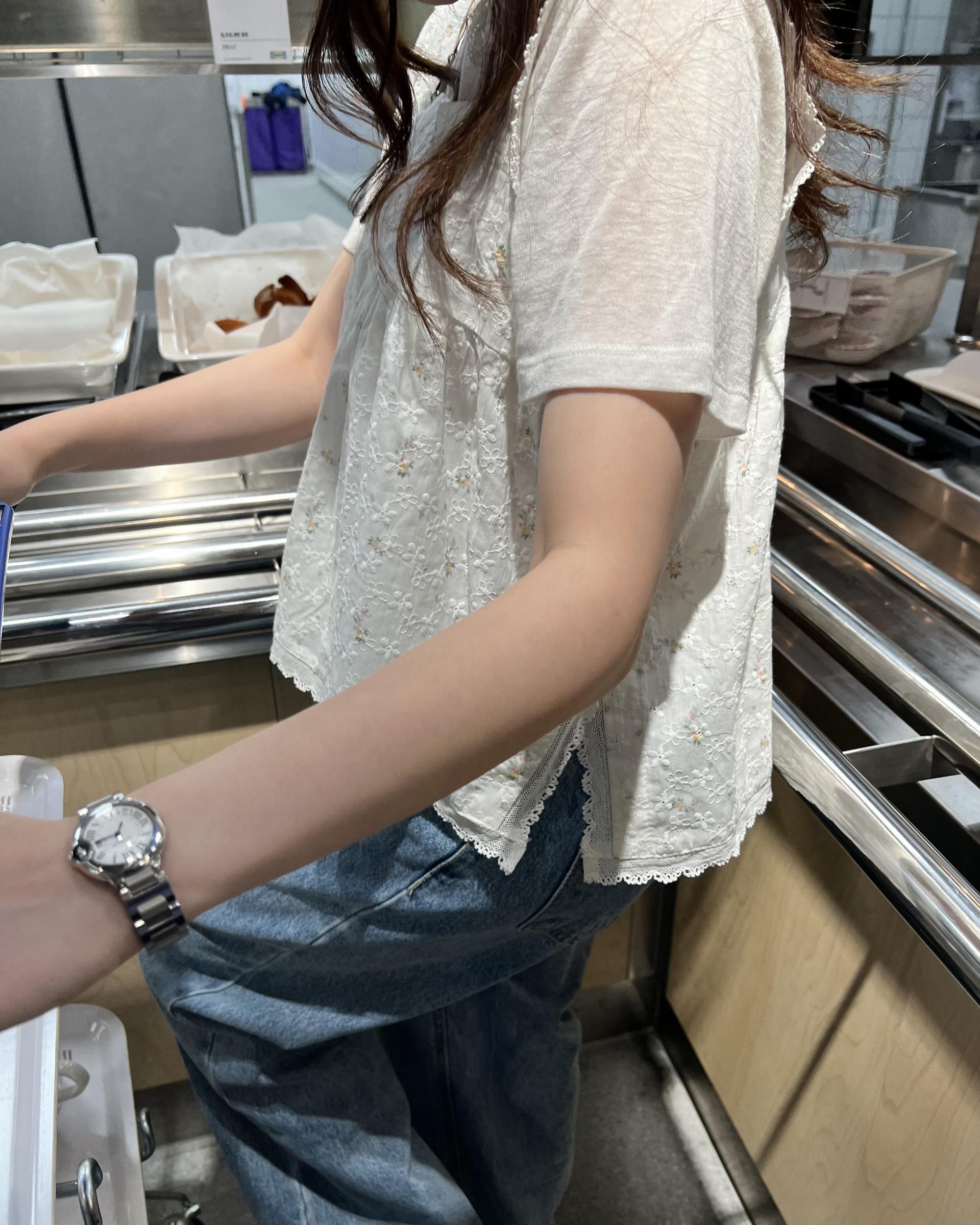 primrose blouse (flower/black)