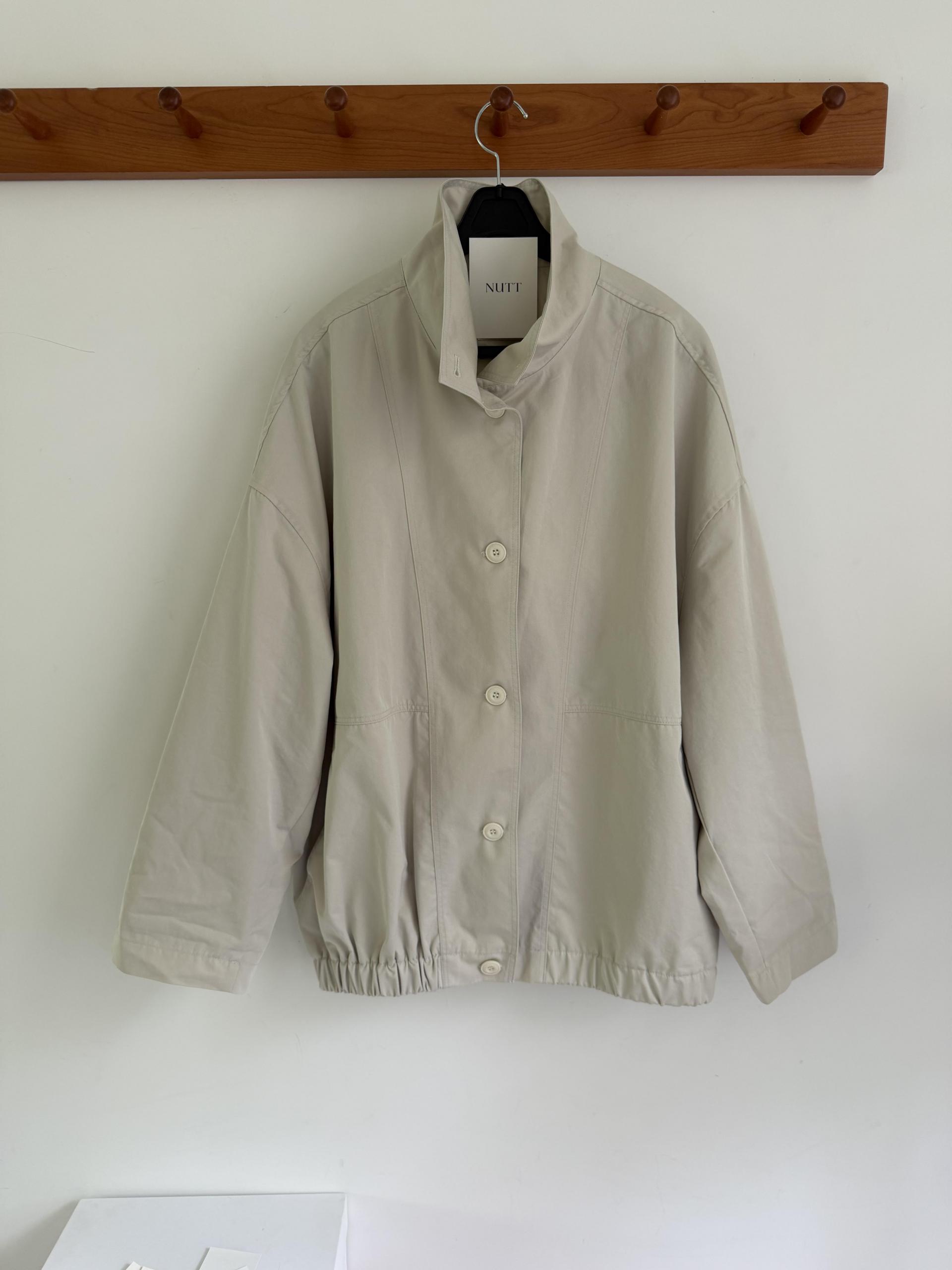 half jumper (cream beige/navy)