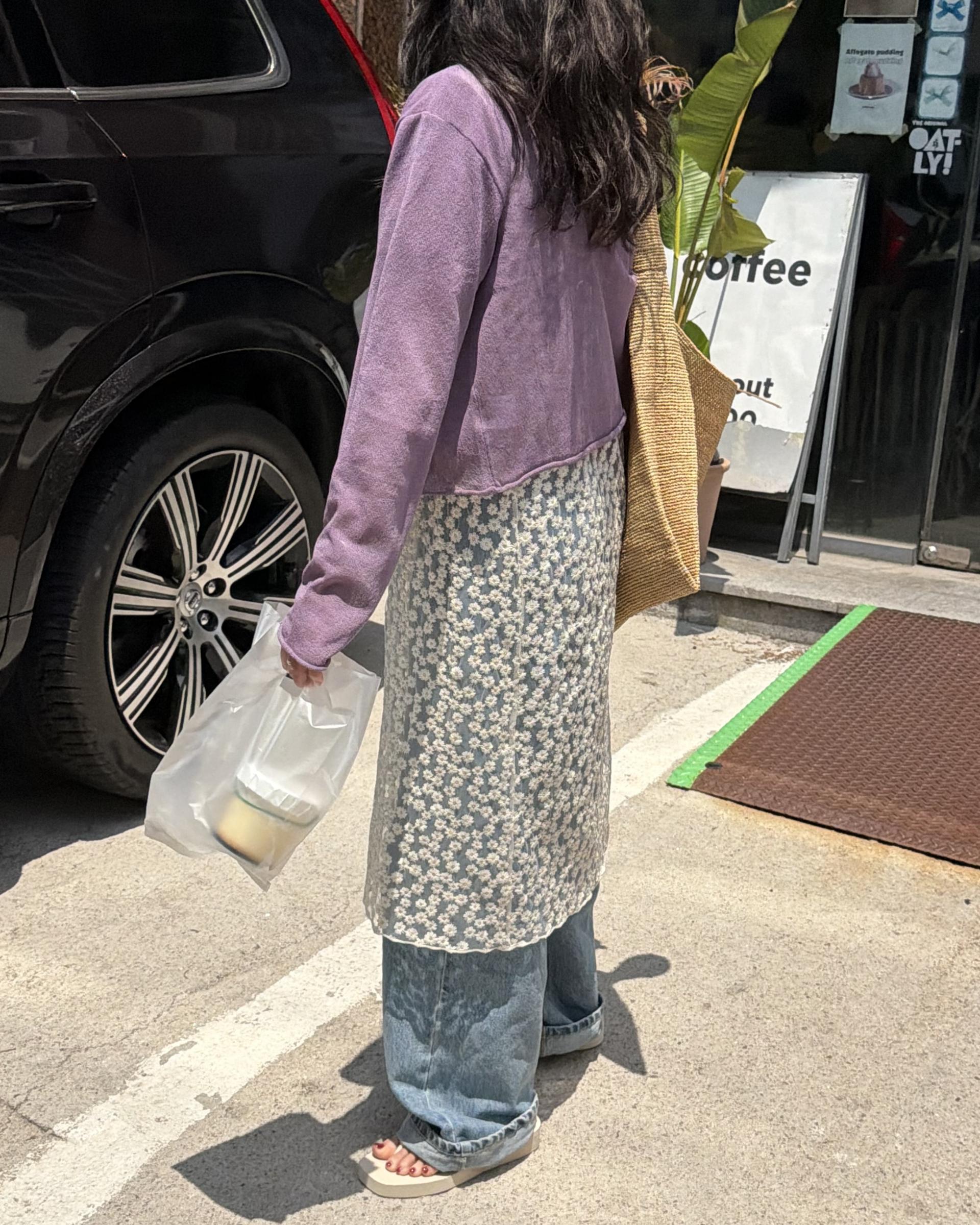 carol summer cardigan (purple)