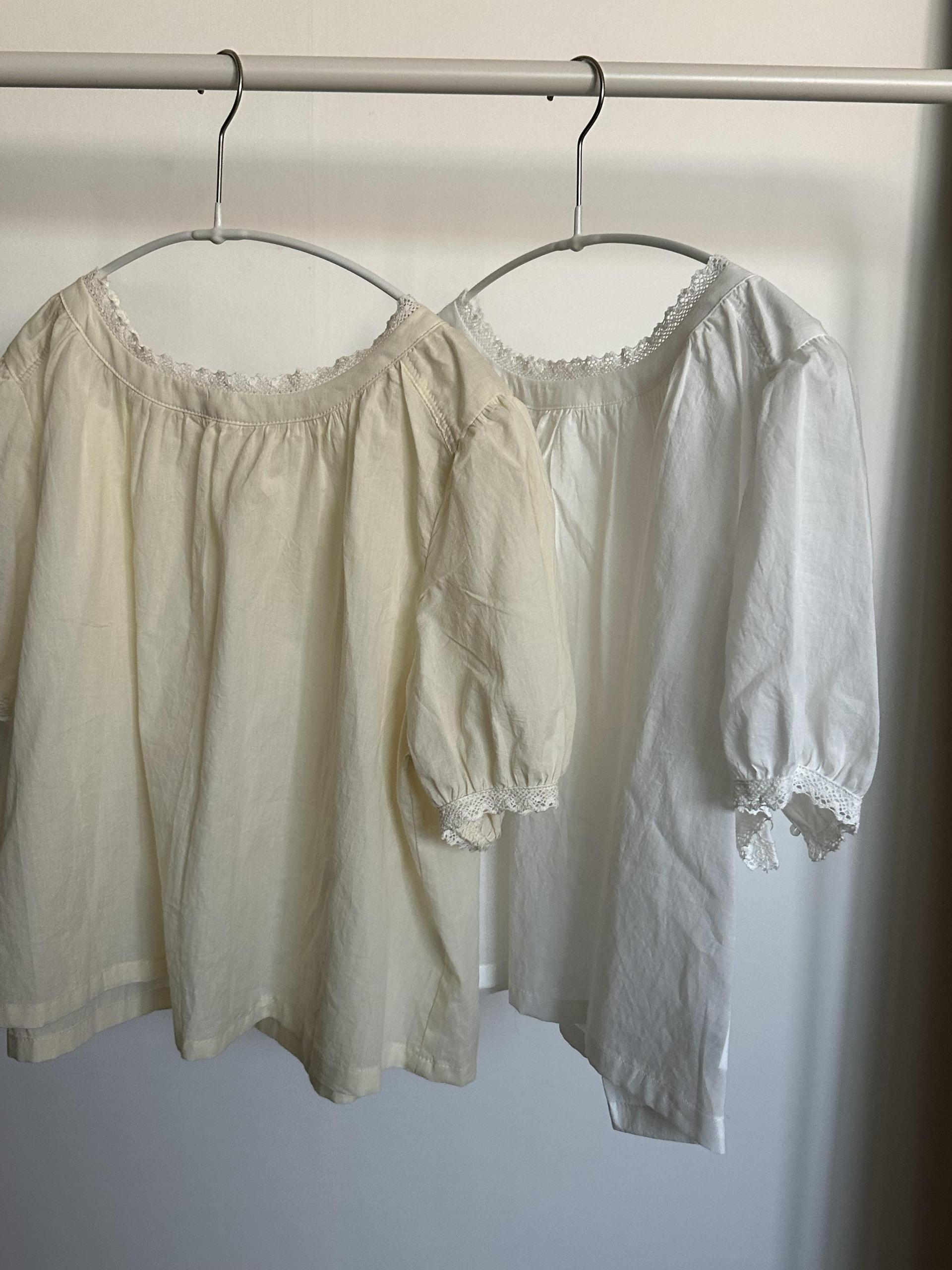 flan lace blouse (cream/ivory)