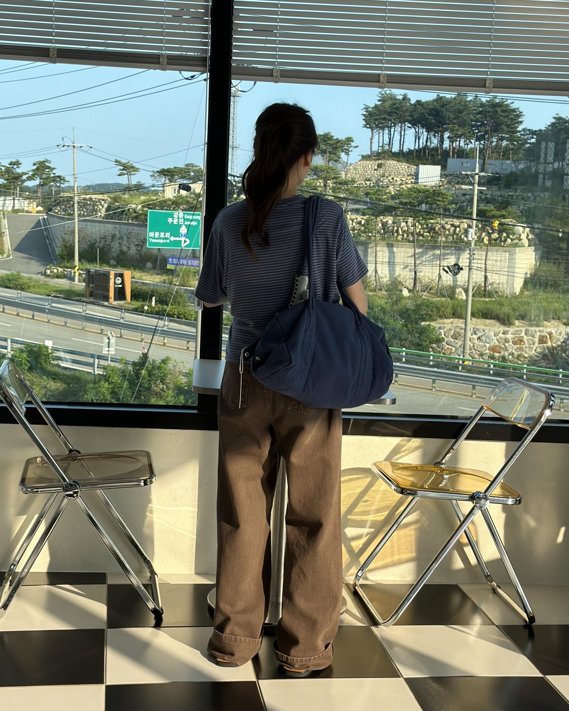 moon dying pants (brown/blue)