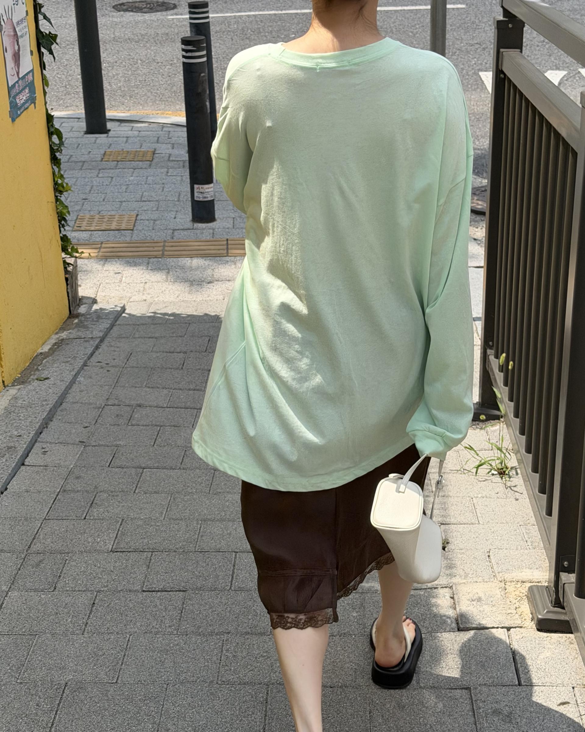 fruit top (white/mint/yellow/black/melange/pink)