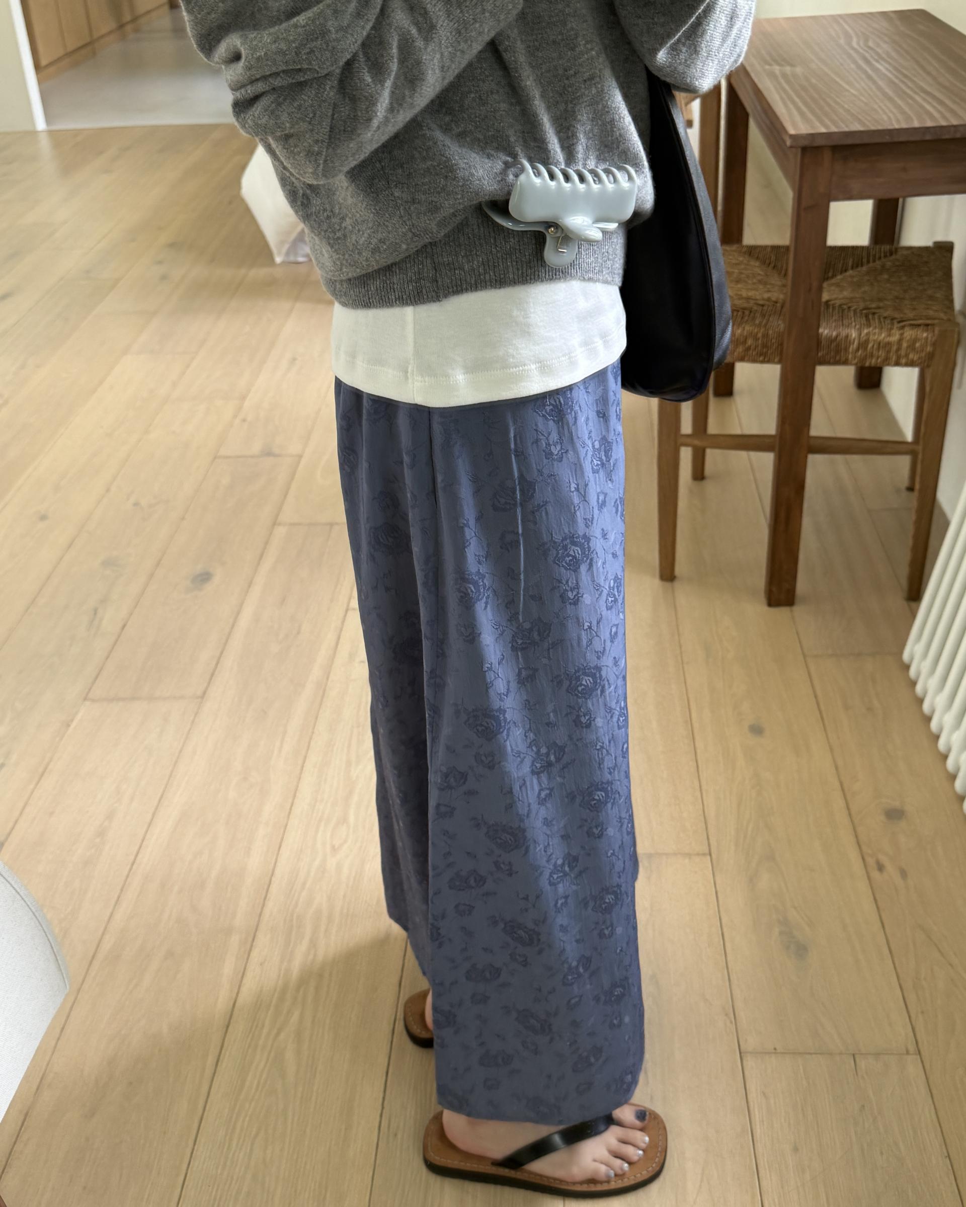 till deep v-neck knit (grey)