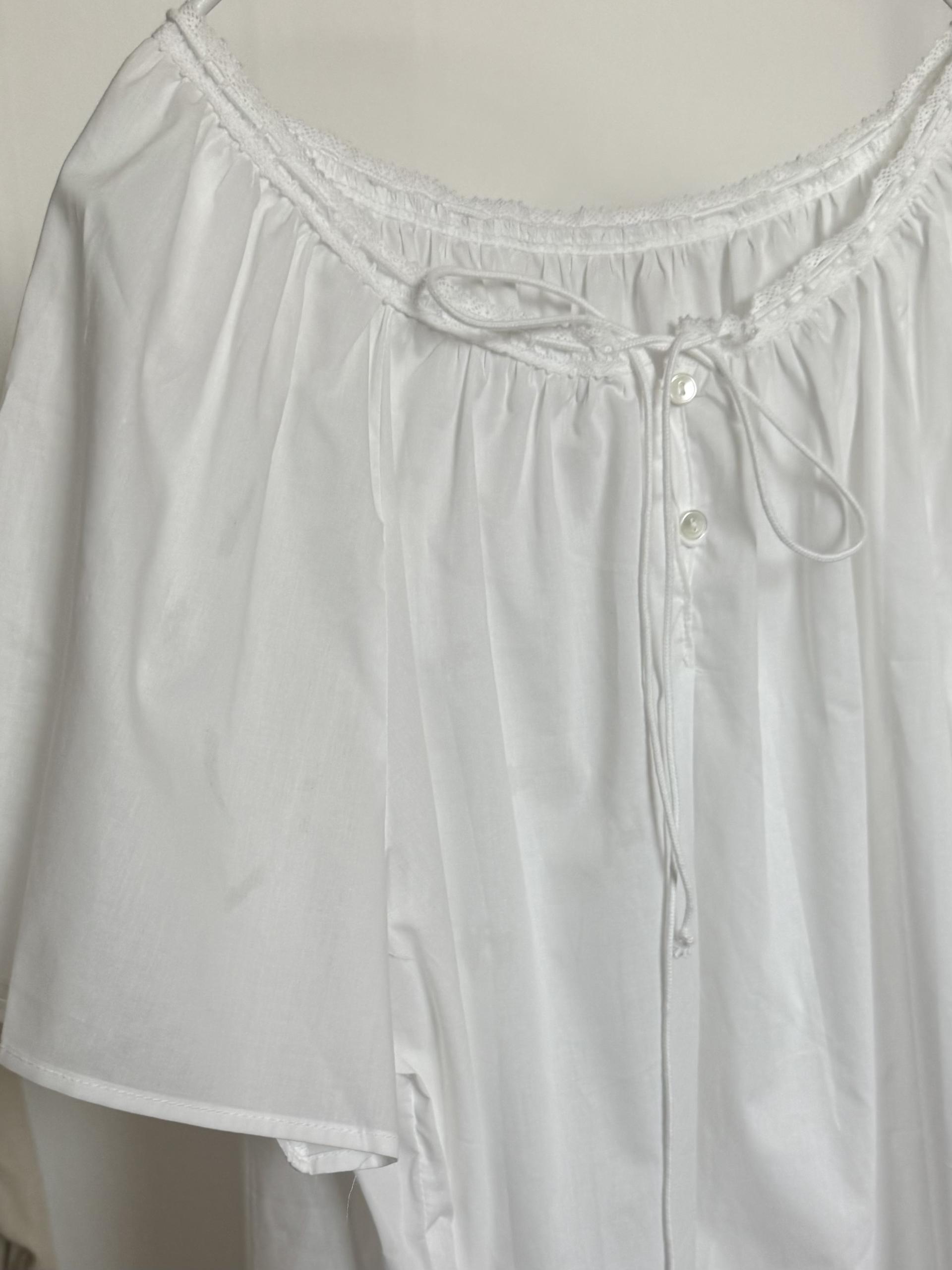 botanic blouse (mint/white)