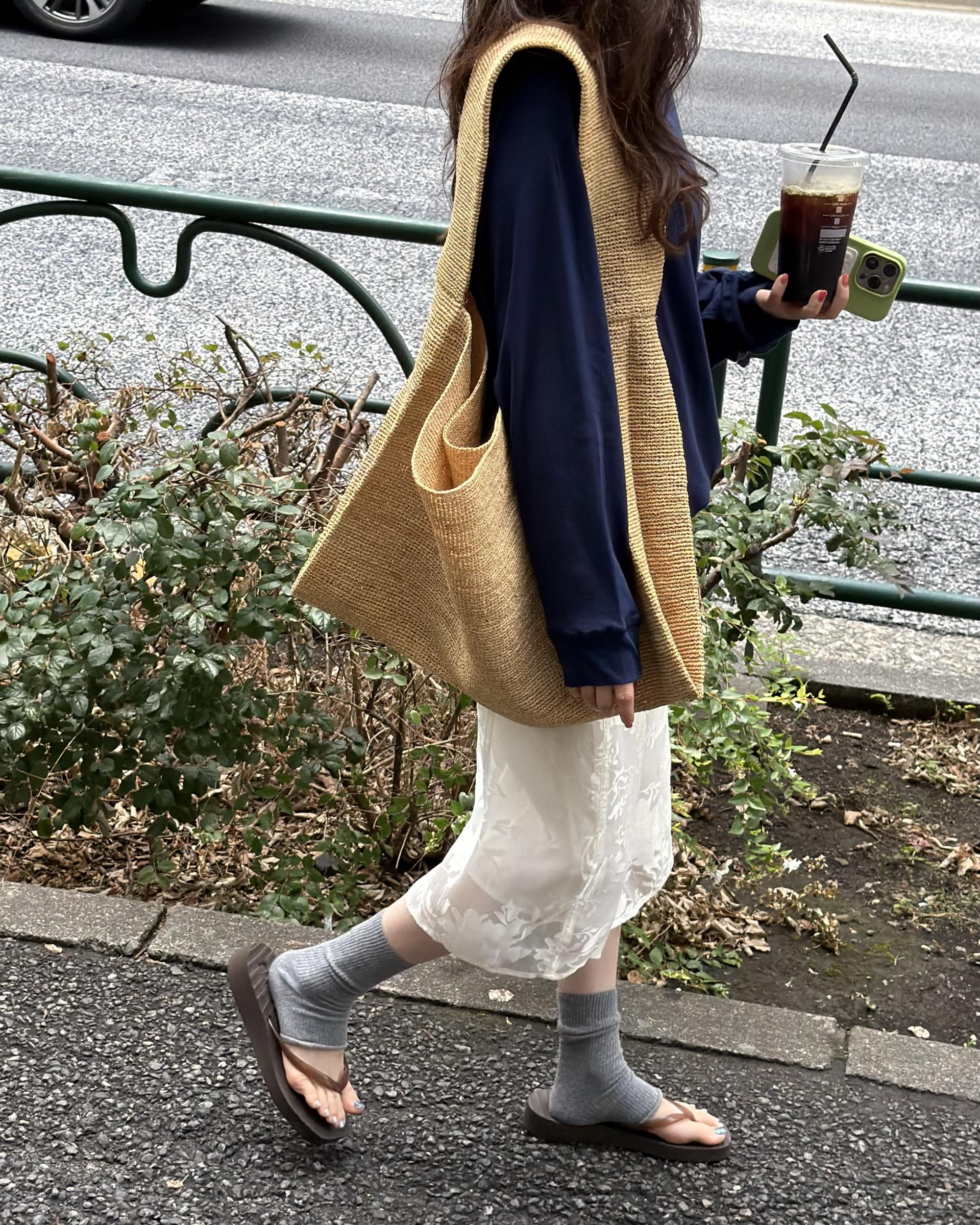 gloria midi skirt (charcoal/cream)