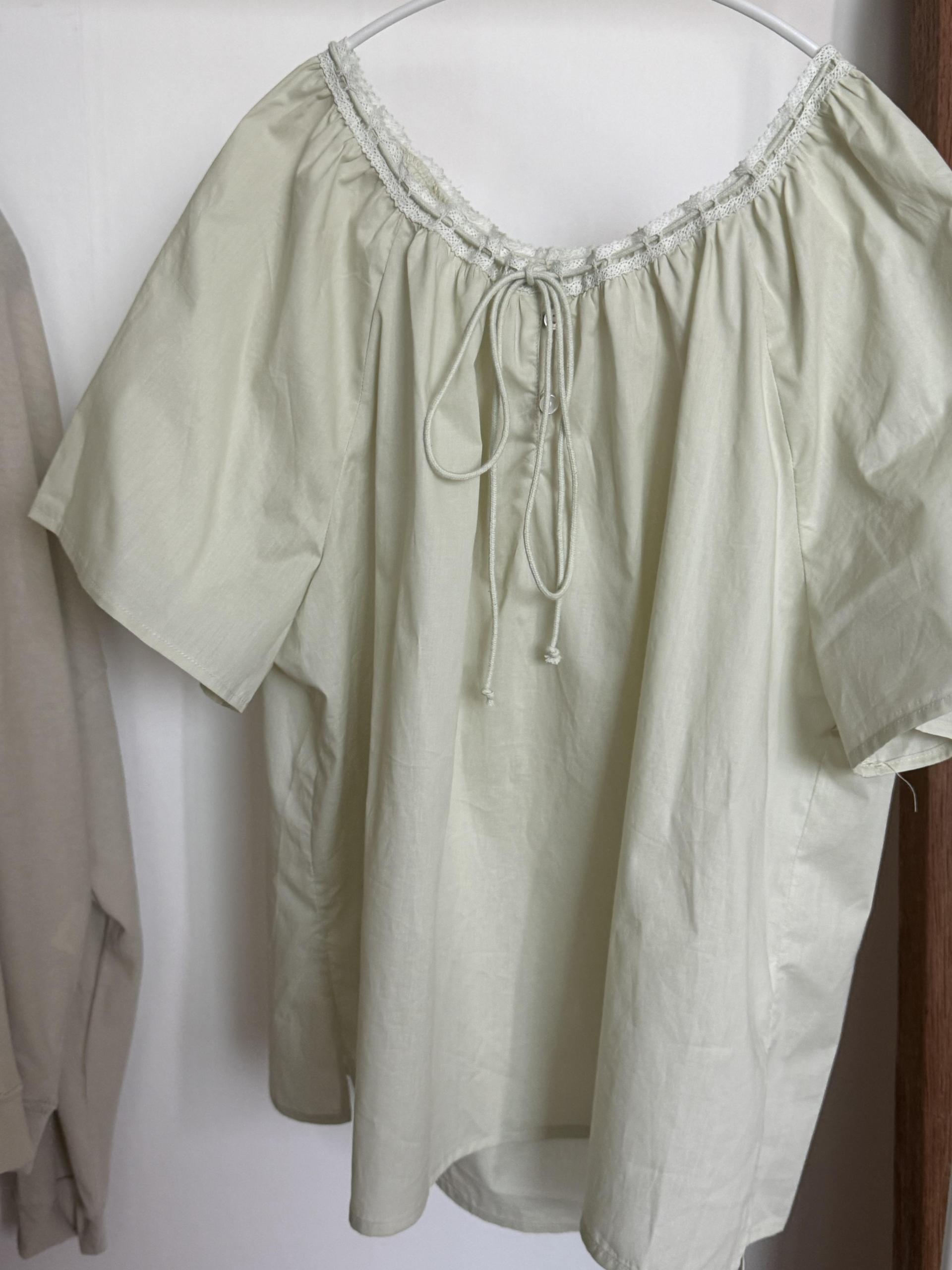 botanic blouse (mint/white)