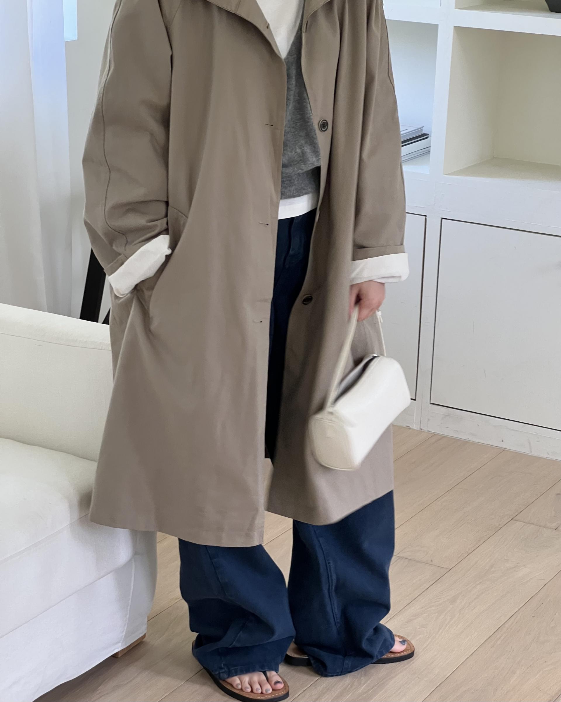 post single trench (khaki)