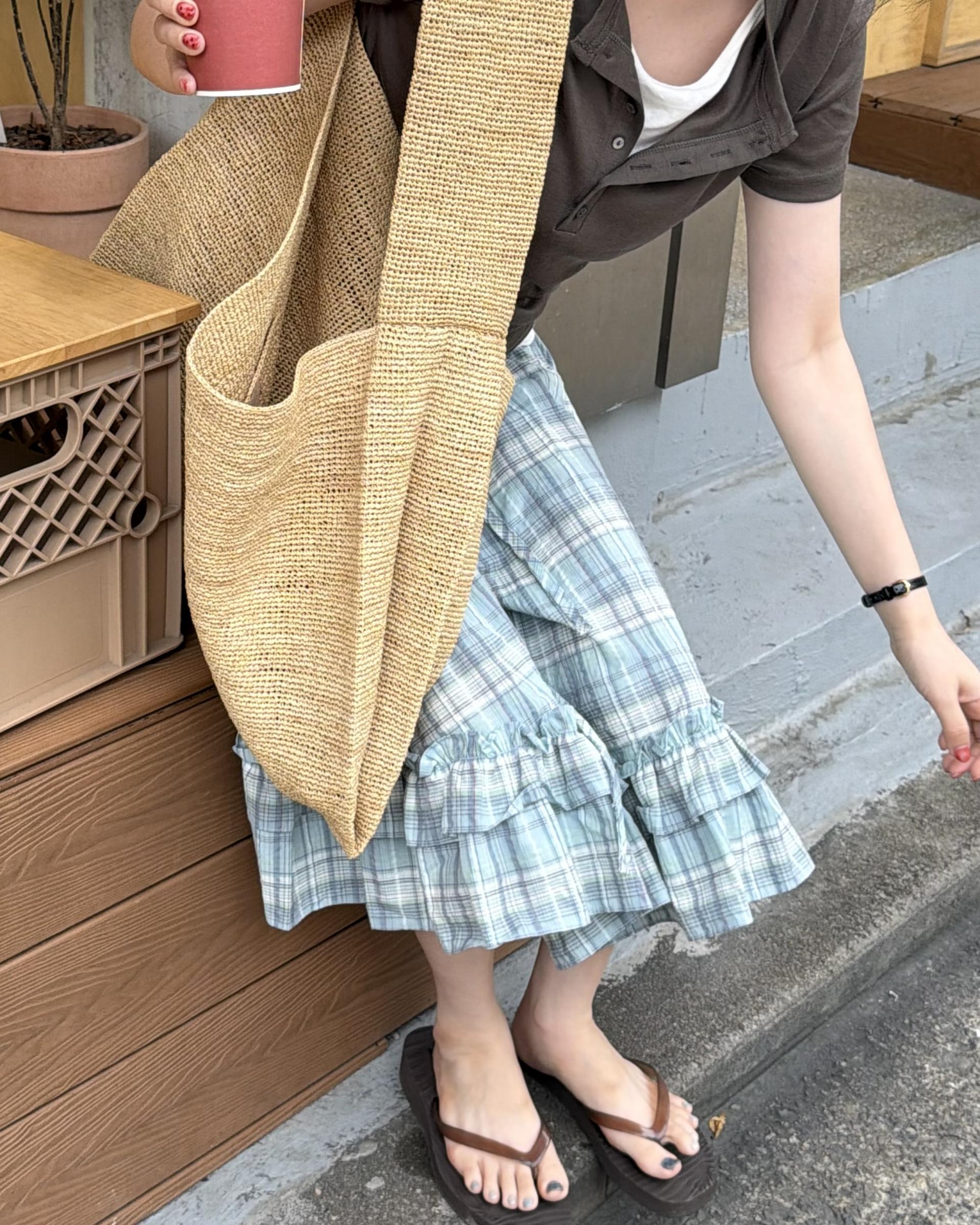 code button top (brown/black/white/melange)